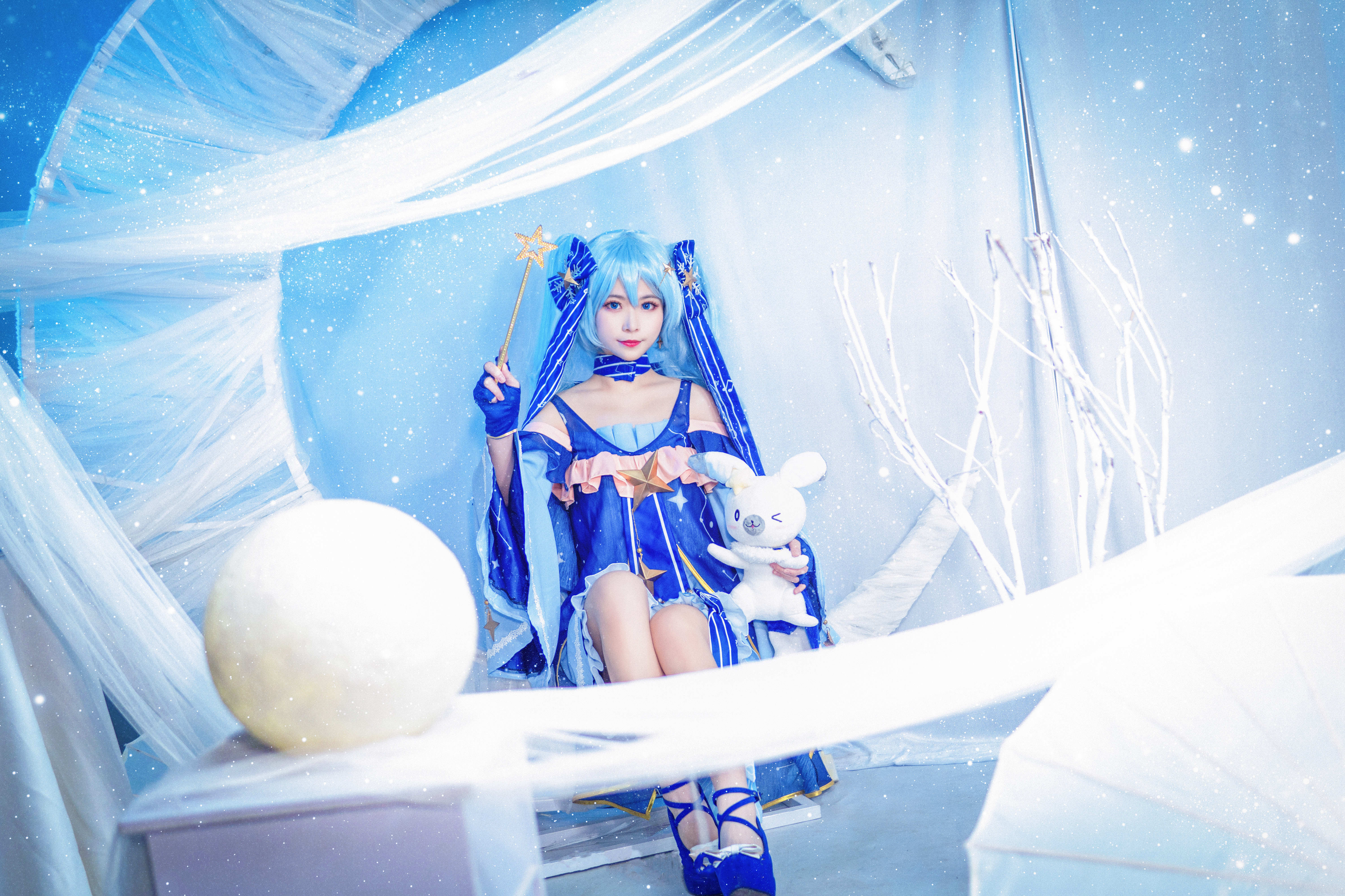 洛城雪Yuki雪初音cosplay2