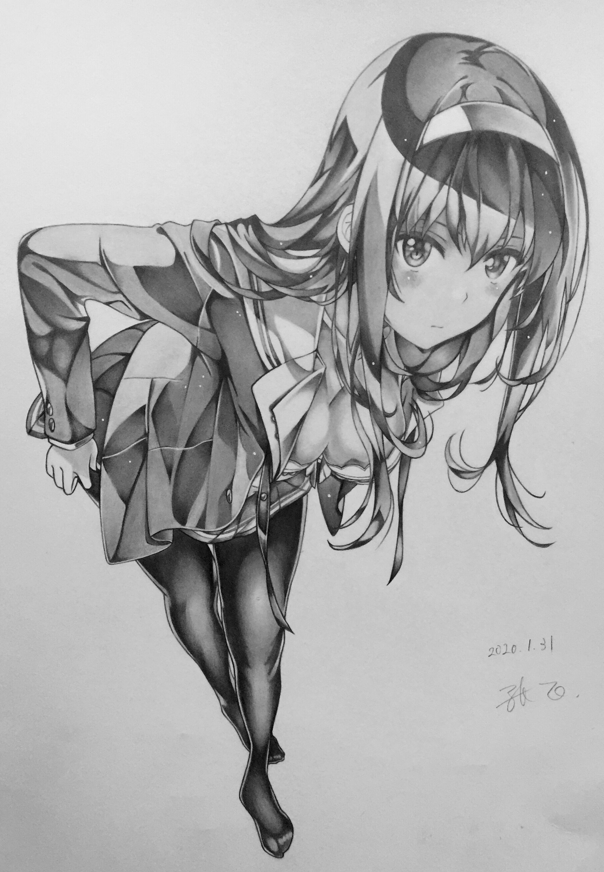 手绘临摹 霞之丘诗羽