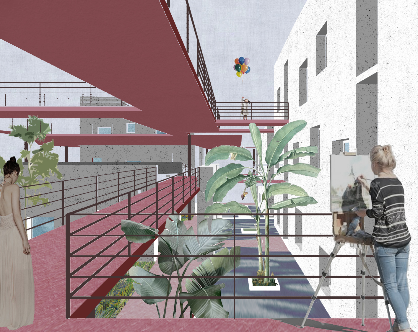 美到让人窒息的拼贴|建筑景观软件学员作业