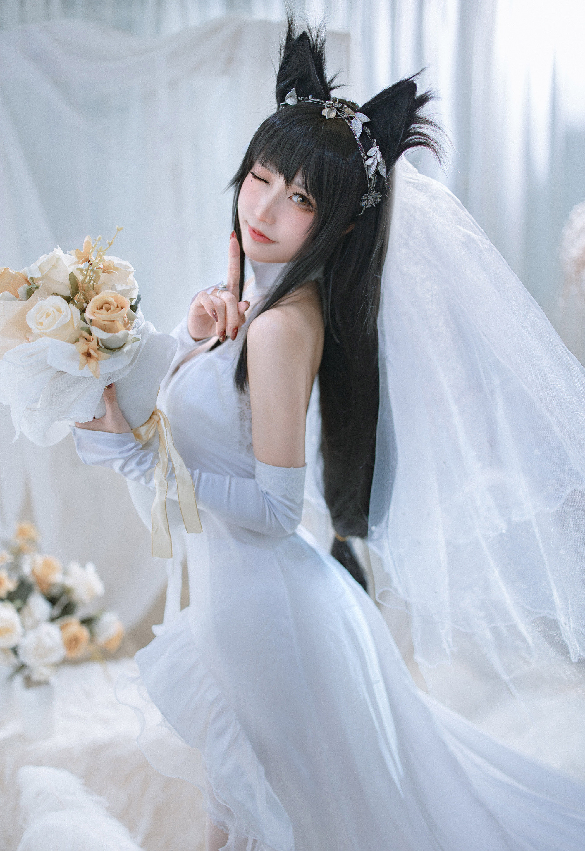 小粉十文字碧蓝航线白花的誓言cosplay4