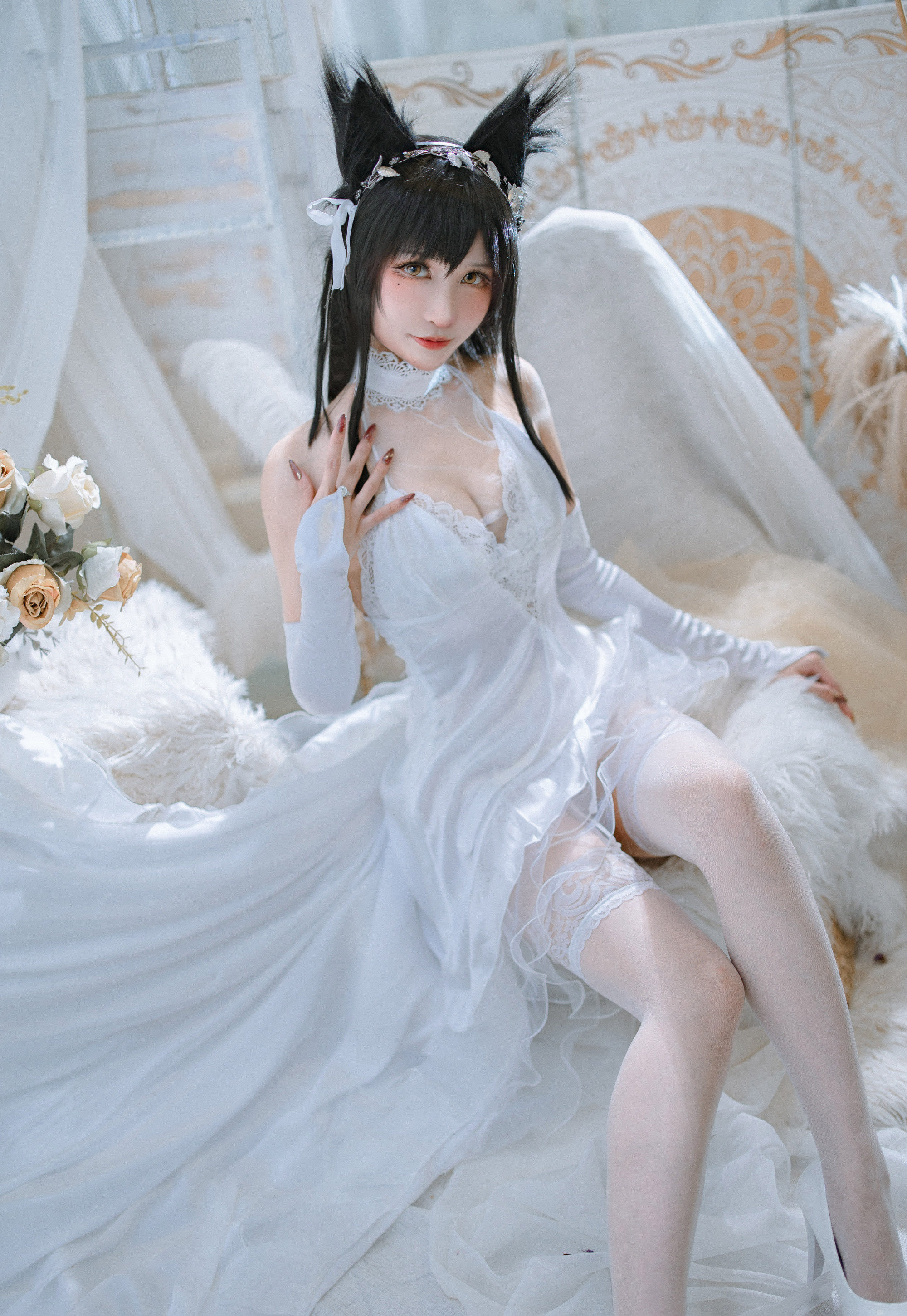 小粉十文字碧蓝航线白花的誓言cosplay3