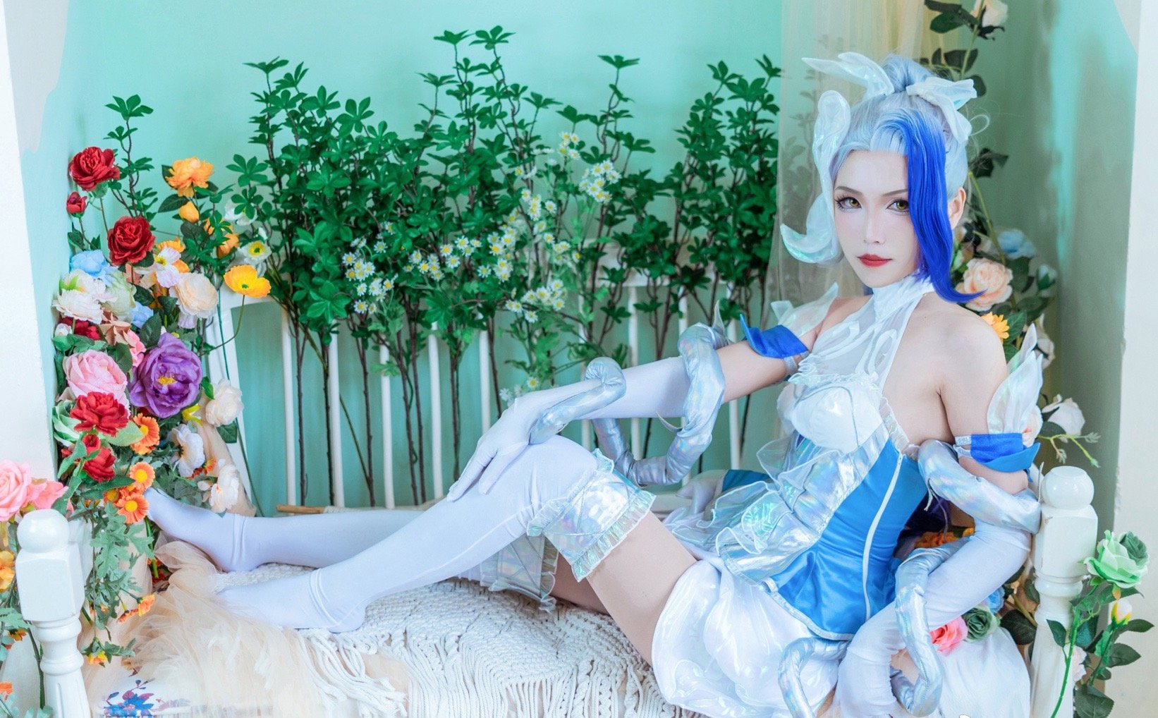 少少英雄联盟水晶婕拉cosplay5