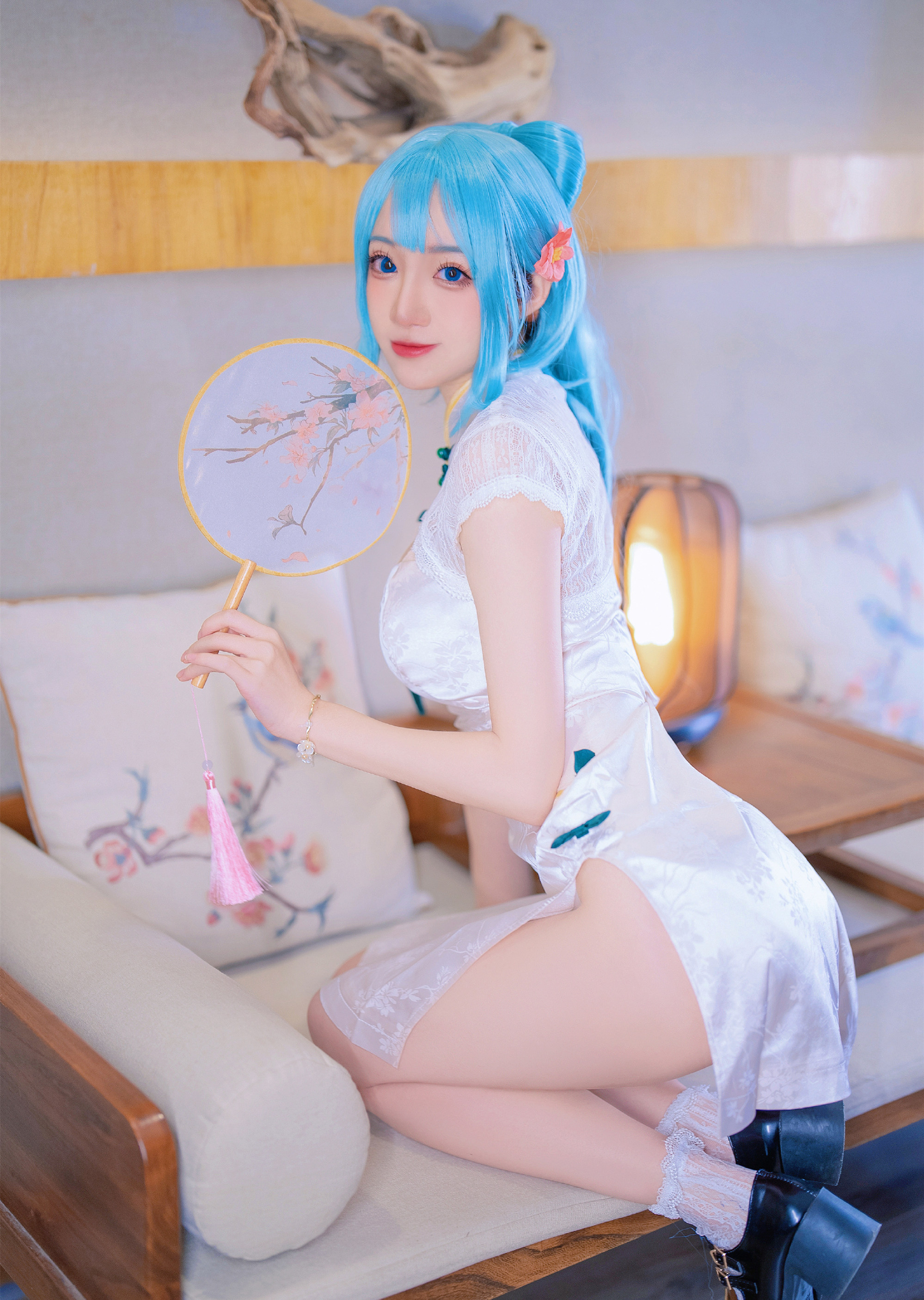 南咲_SakiQvQ短旗袍初音cosplay10