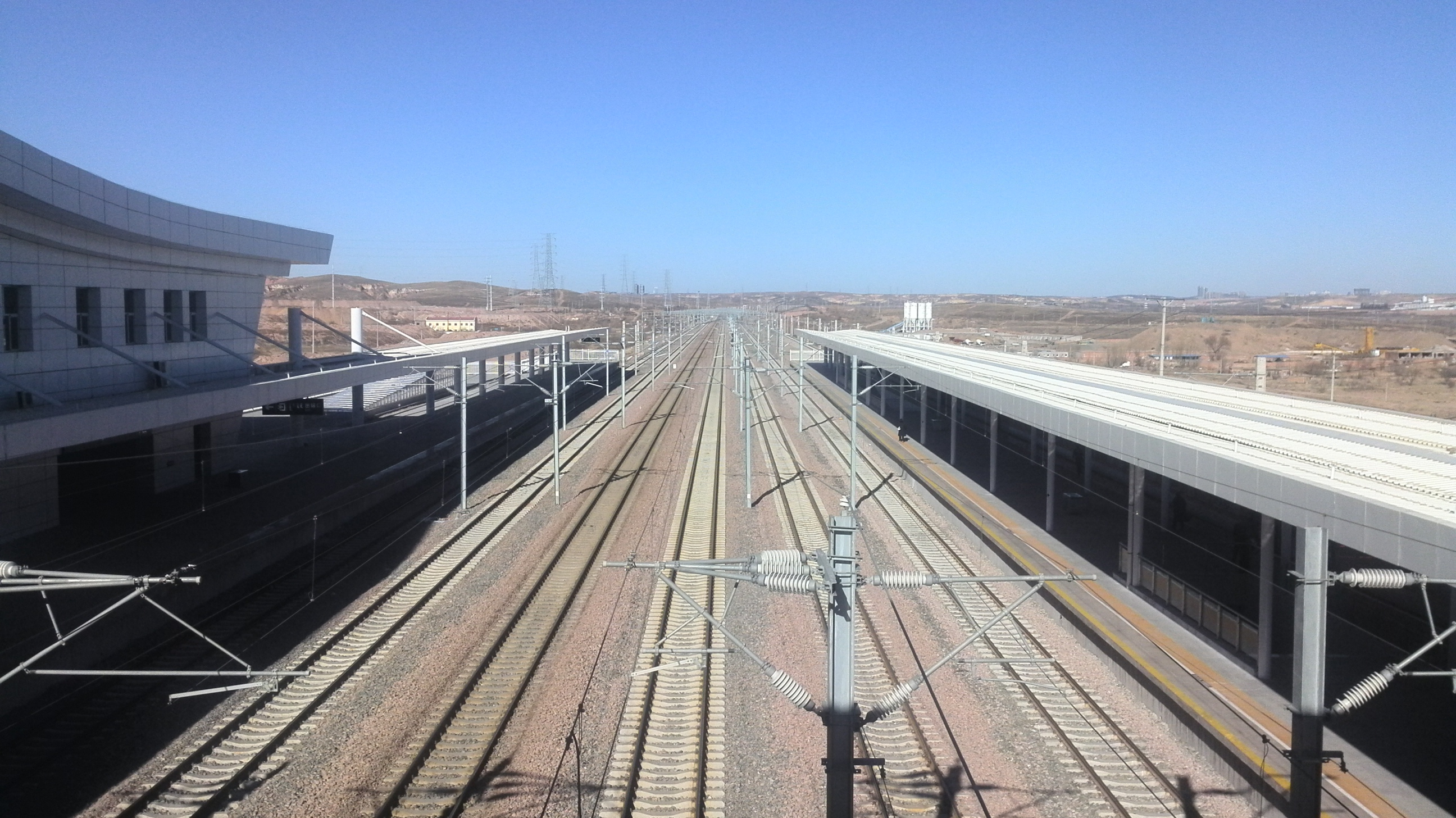 崭新的车站(2013.12 包西线·东胜西)