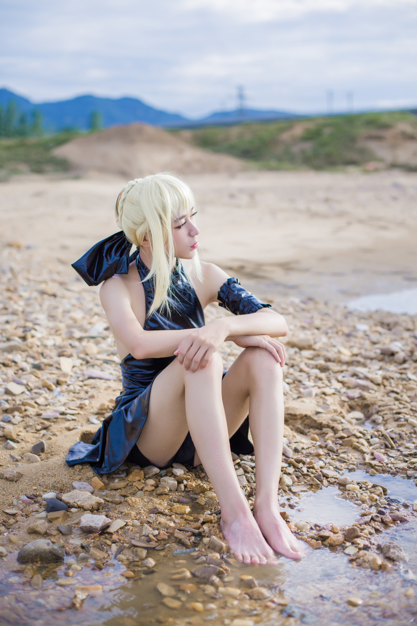 桐木CosPlay Fate泳装Saber8