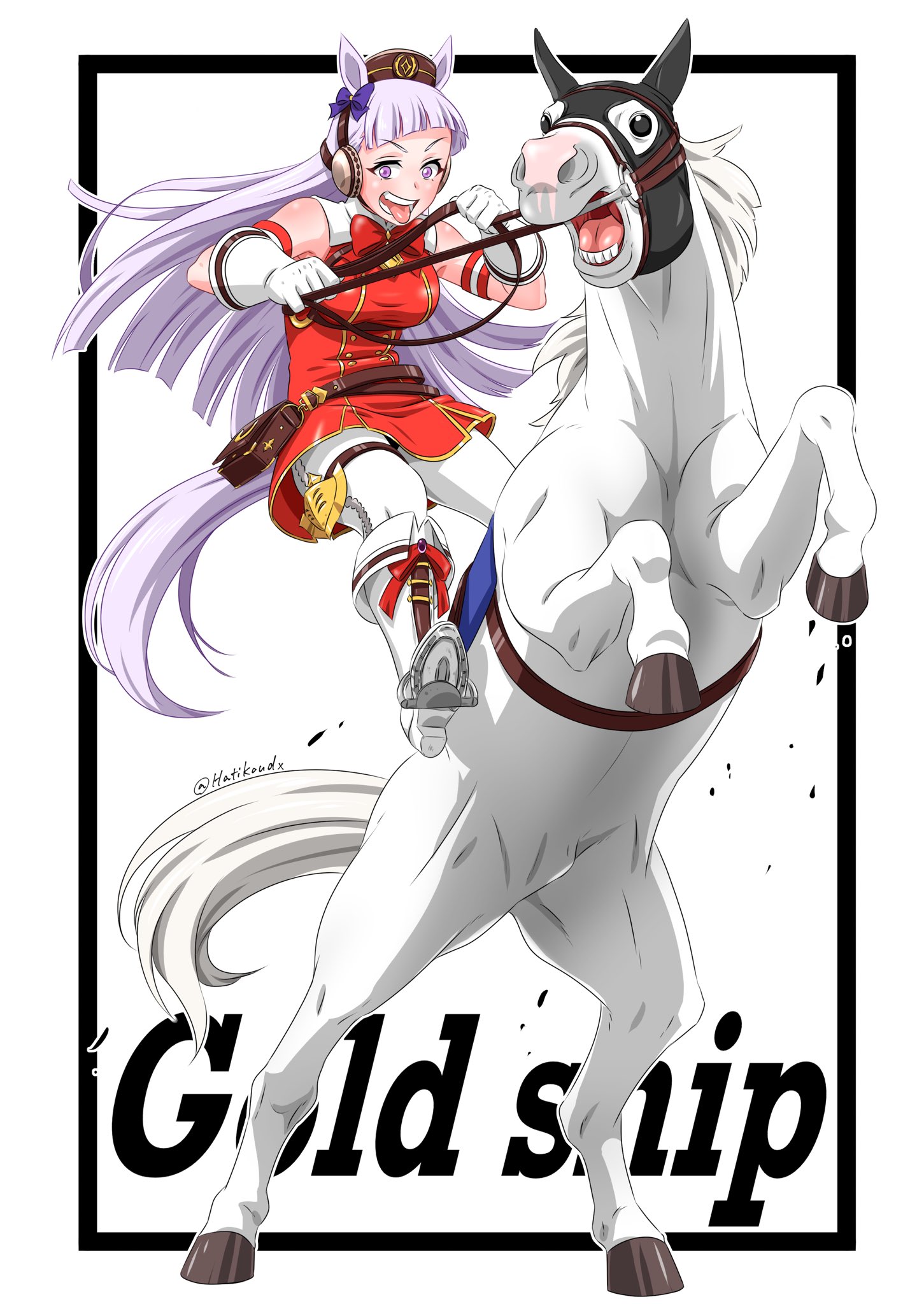 赛马娘#马骑马(双关)[doge](转自推特@hatikoudx)