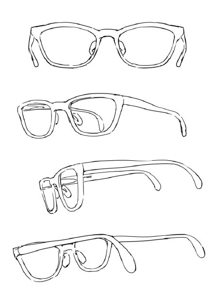 创意眼镜设计简笔画图片