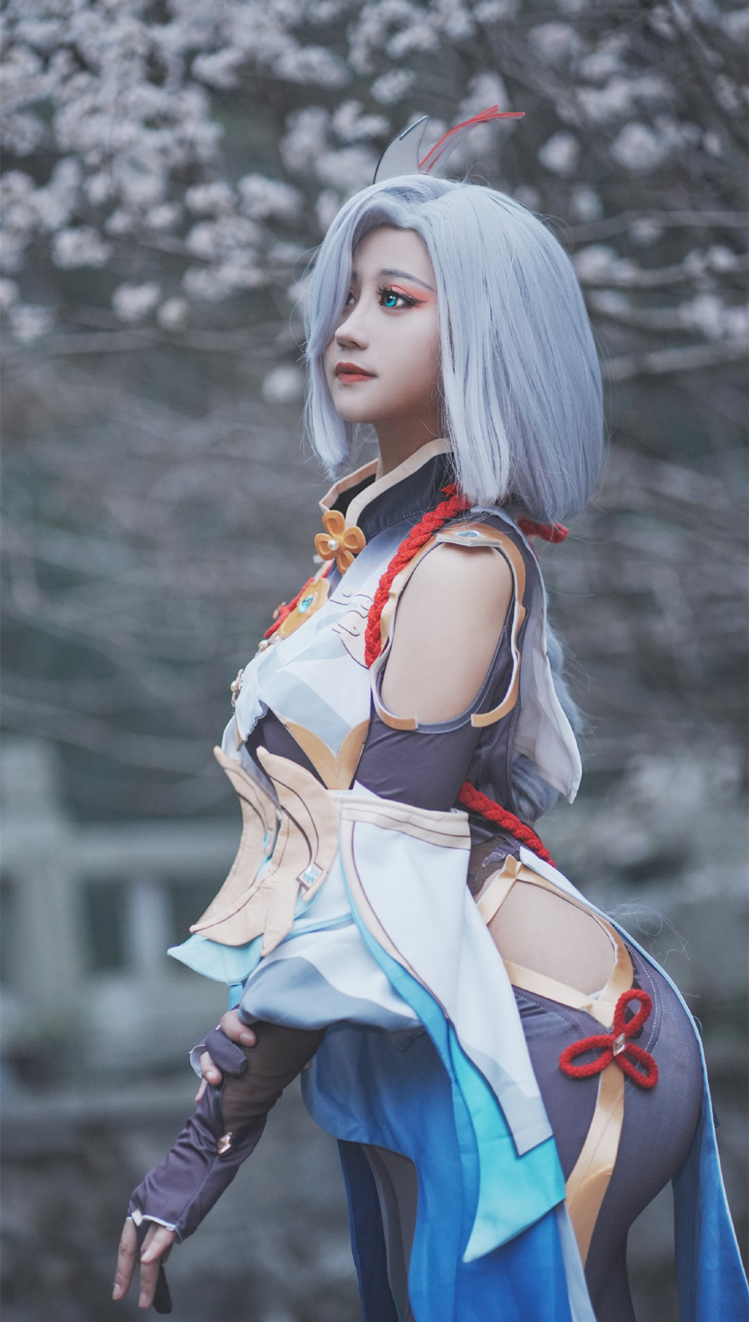 Vv子教授原神申鹤CosPlay7