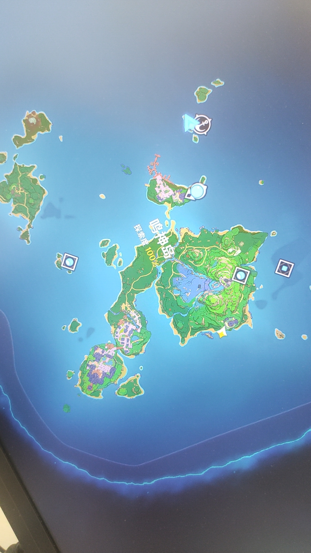 原神#原神稻妻第一岛鸣神岛100%探索度留念!