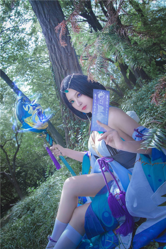 虚空_澪绫阴阳师手游八百比丘尼cosplay7