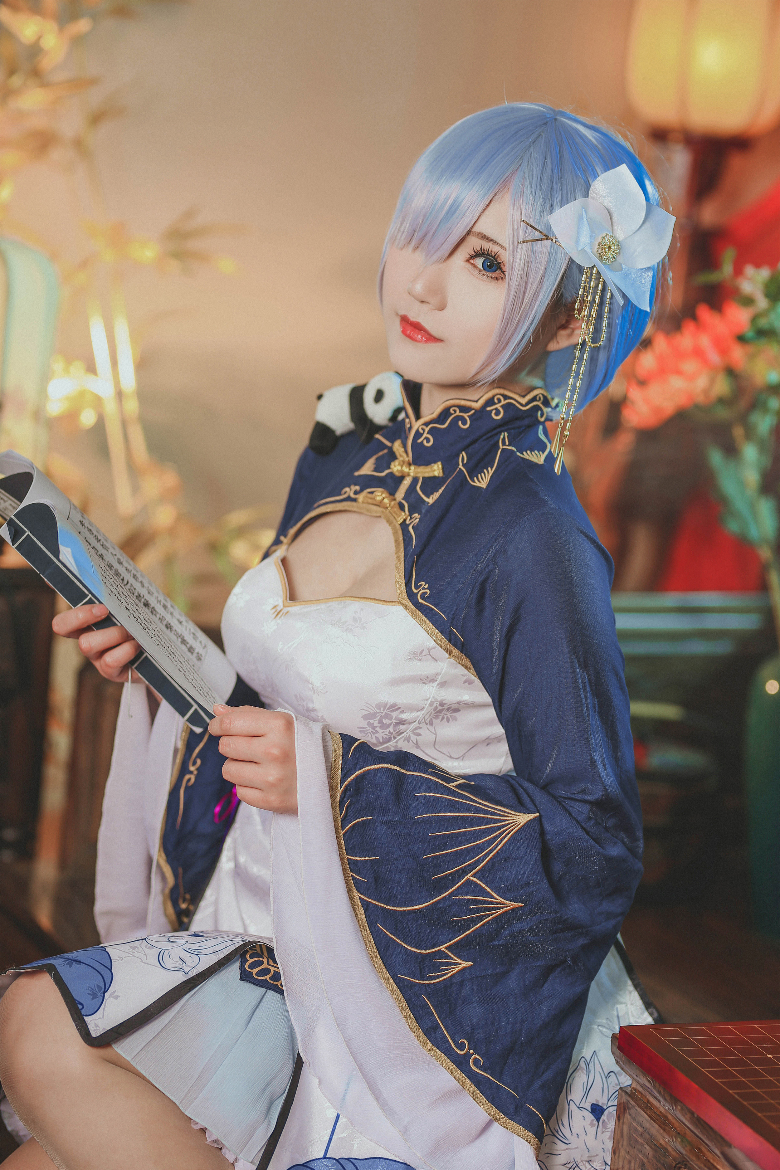 一只郁_可爱_凛祝您暴富蕾姆拉姆旗袍cosplay6