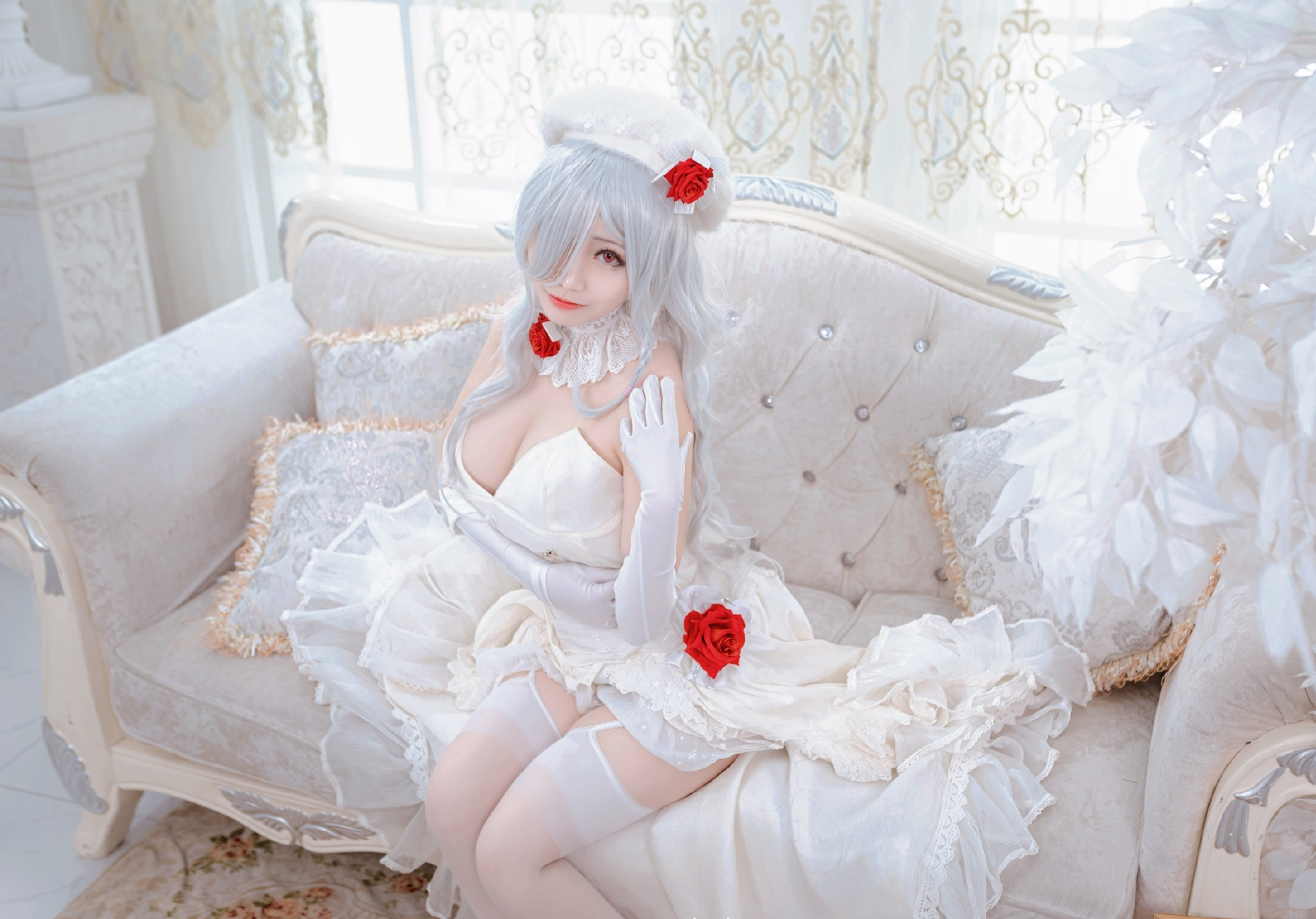 米九dakyo少女前线G36C婚纱花嫁Cosplay7