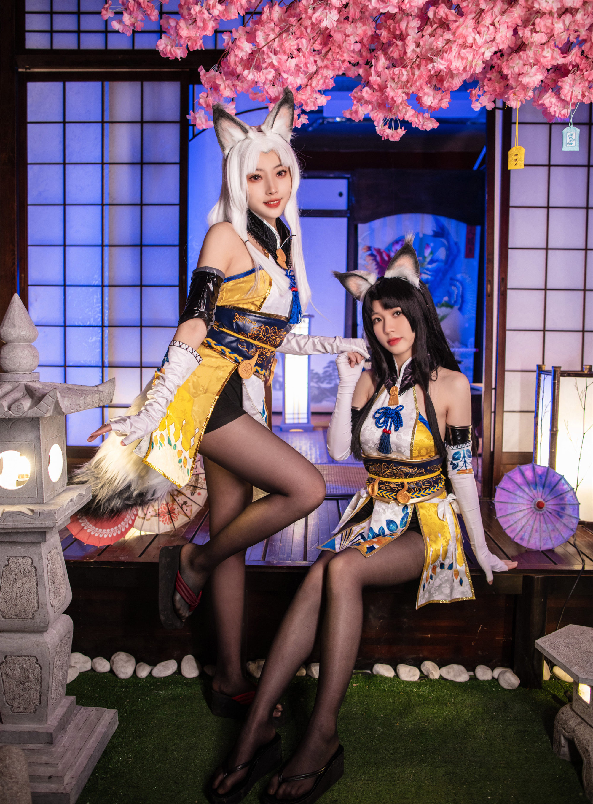 米粒土星土御门白发黑发胡桃cosplay2