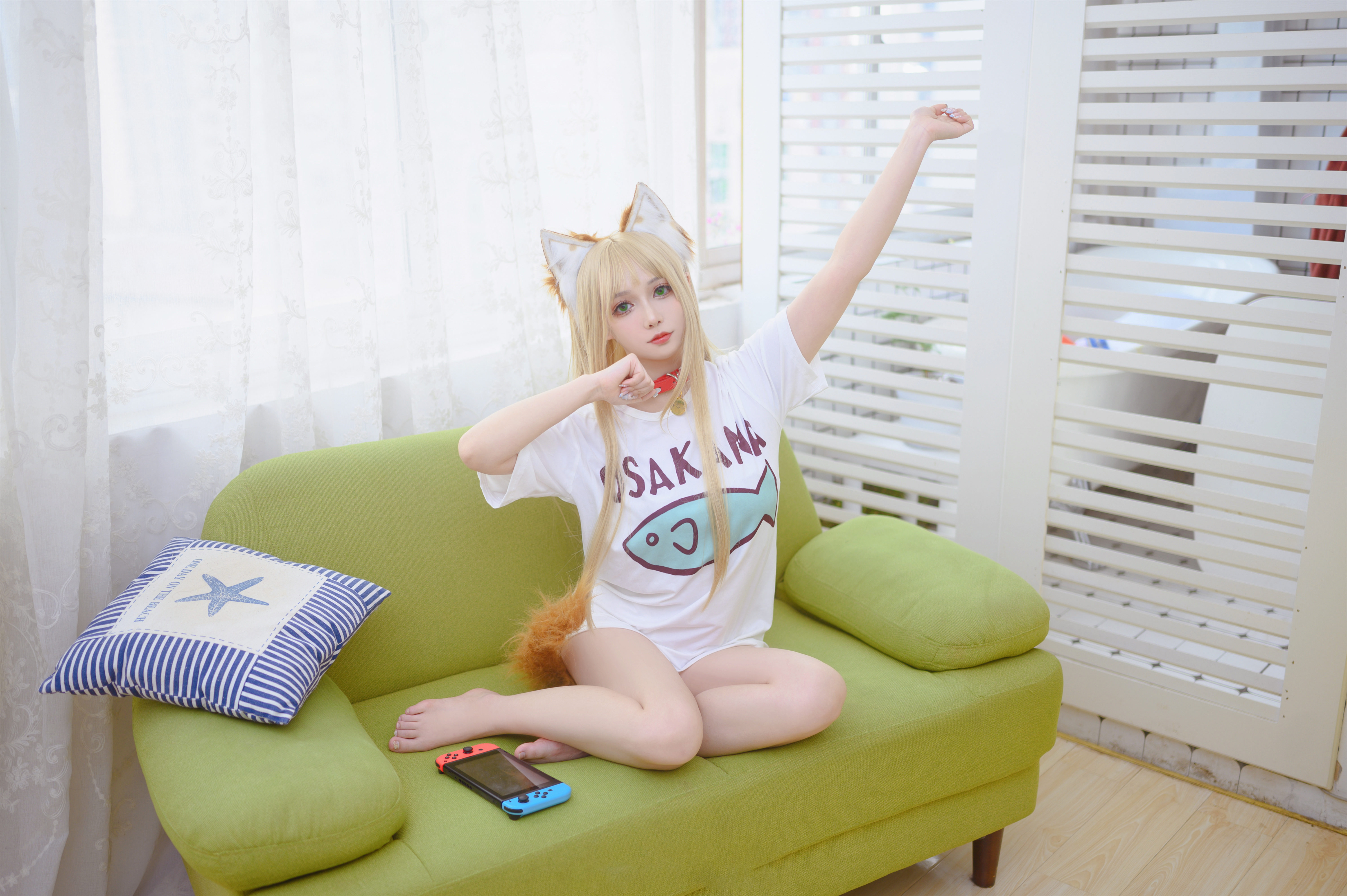 凌凌子黄豆粉猫娘cosplay3