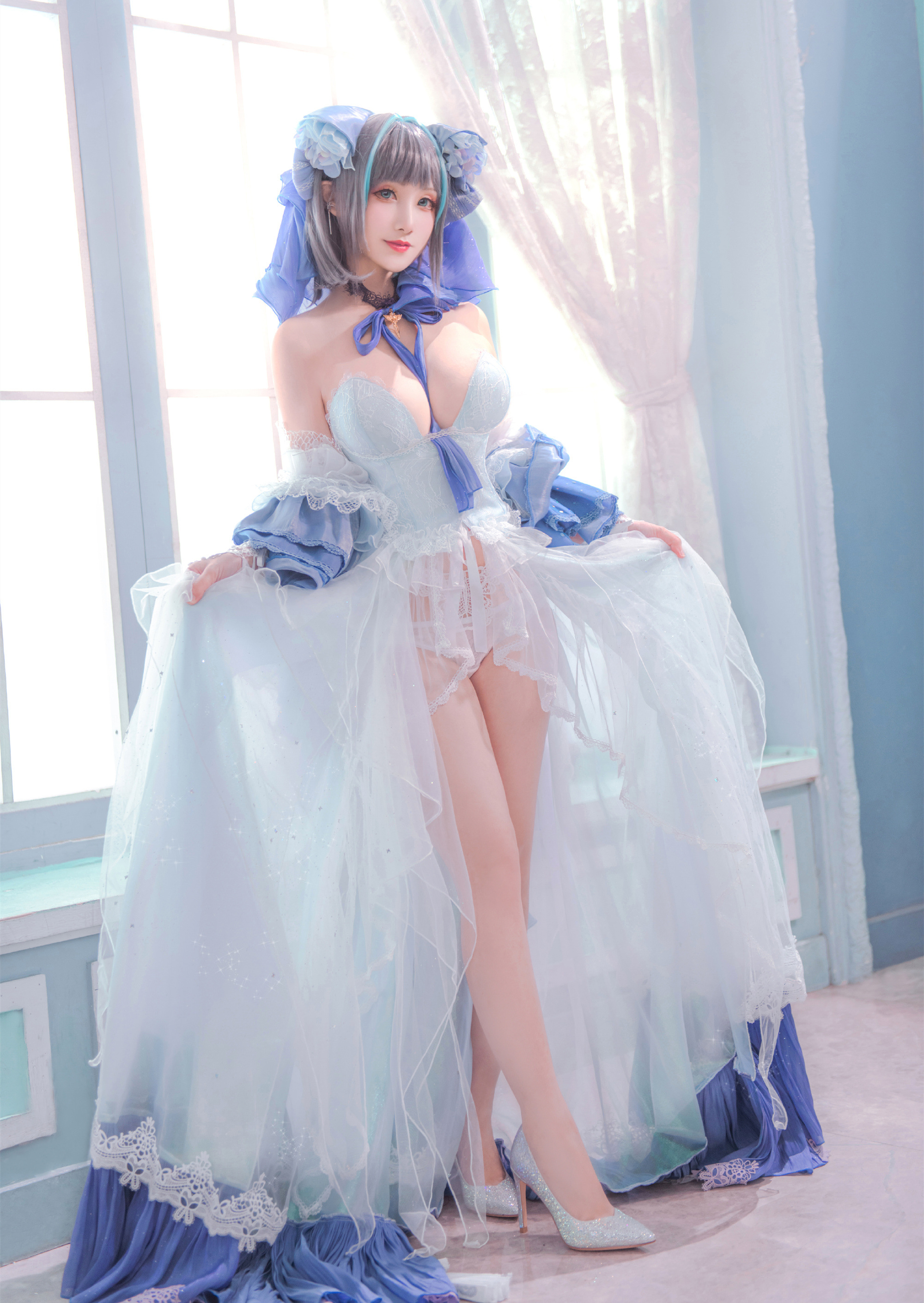 是夙卿呀碧蓝航线柴郡冰雪公主cosplay1