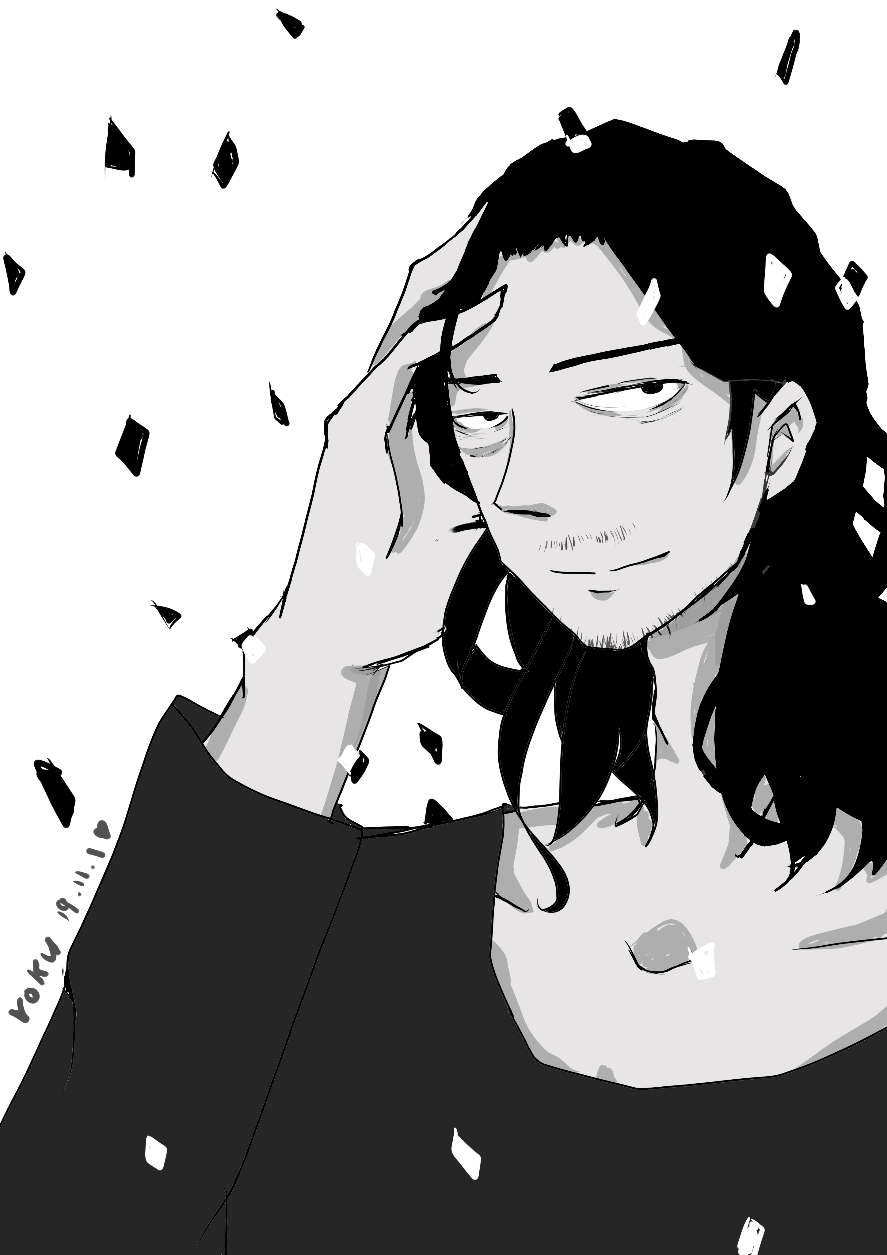 我的英雄学院# #相泽消太# #板绘# 相泽三三好可爱!