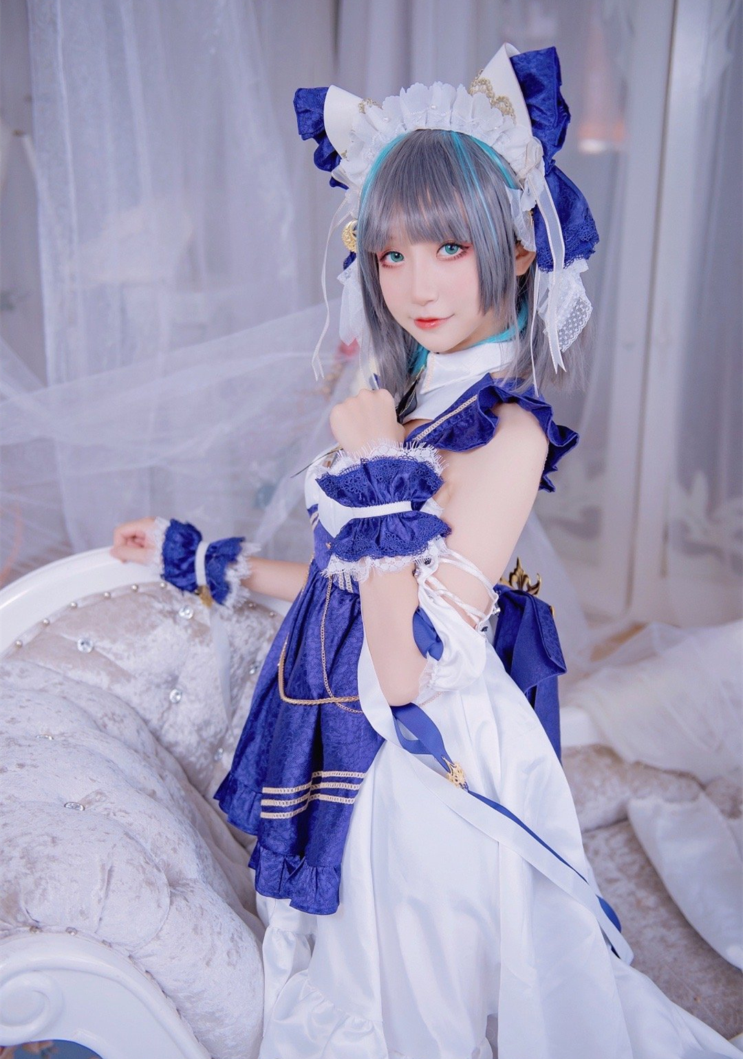 我最喜欢伊泽瑞尔了碧蓝航线柴郡cosplay8