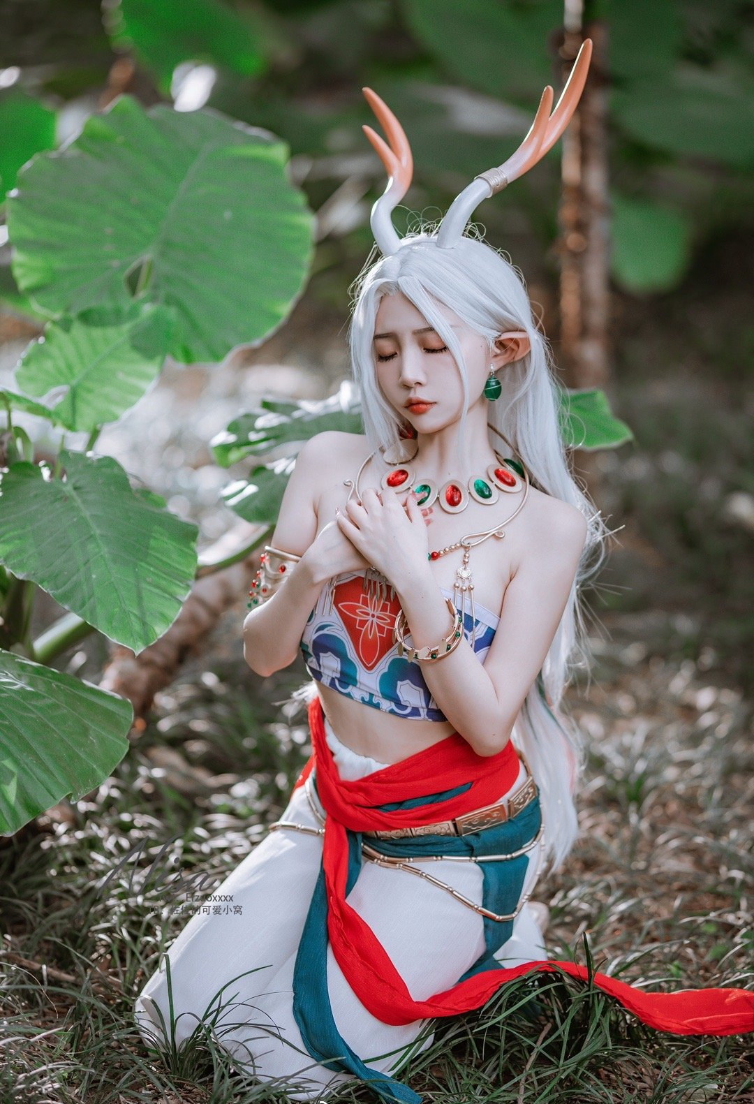 二佐Nisa明日方舟九色鹿cosplay9