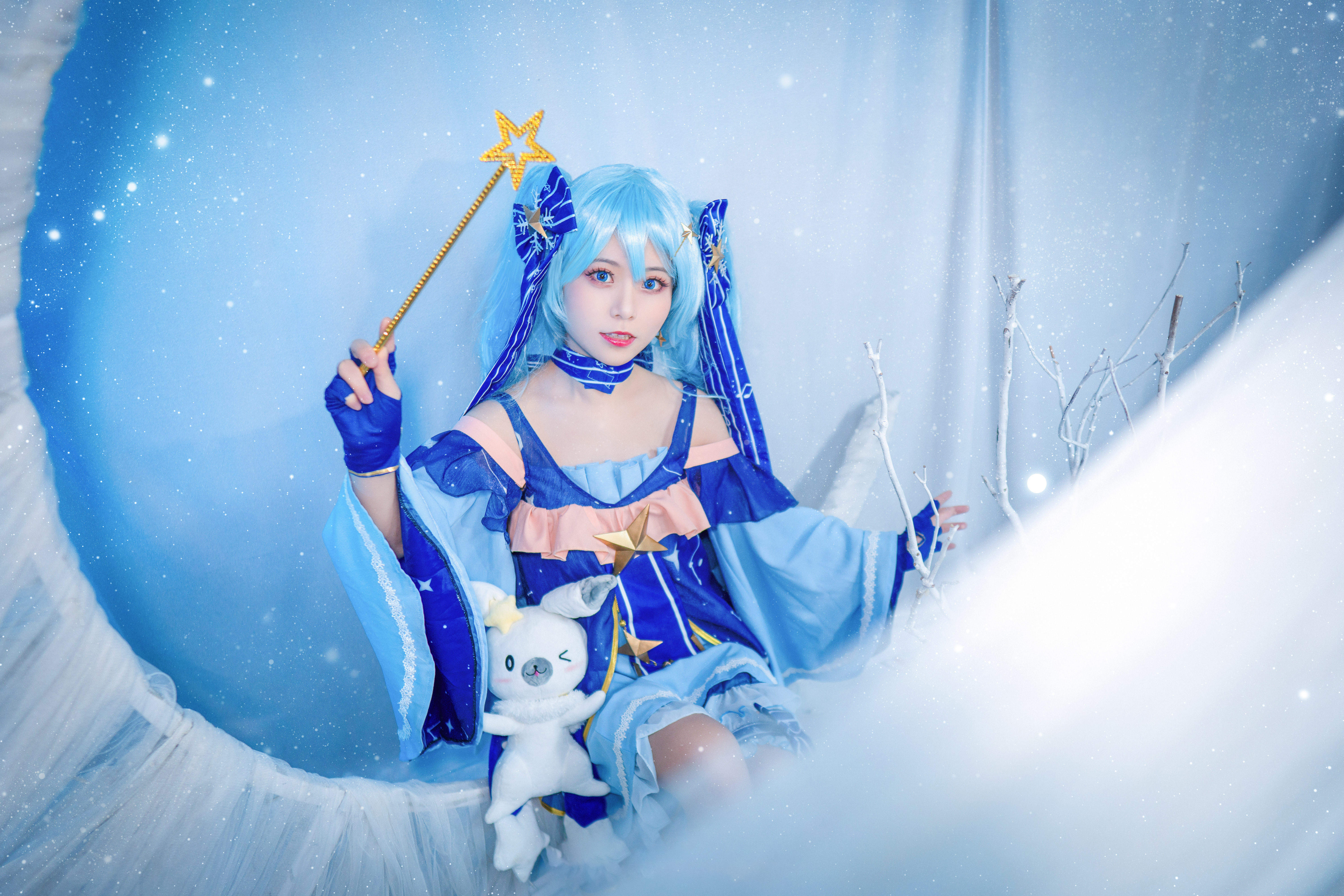 洛城雪Yuki雪初音cosplay3