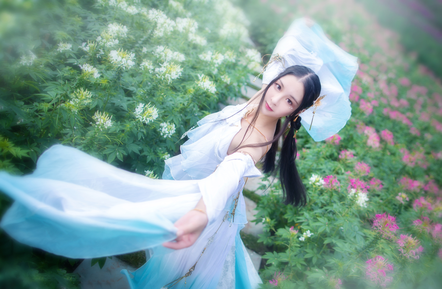 瑶音逆水寒清露瑶兰cosplay8