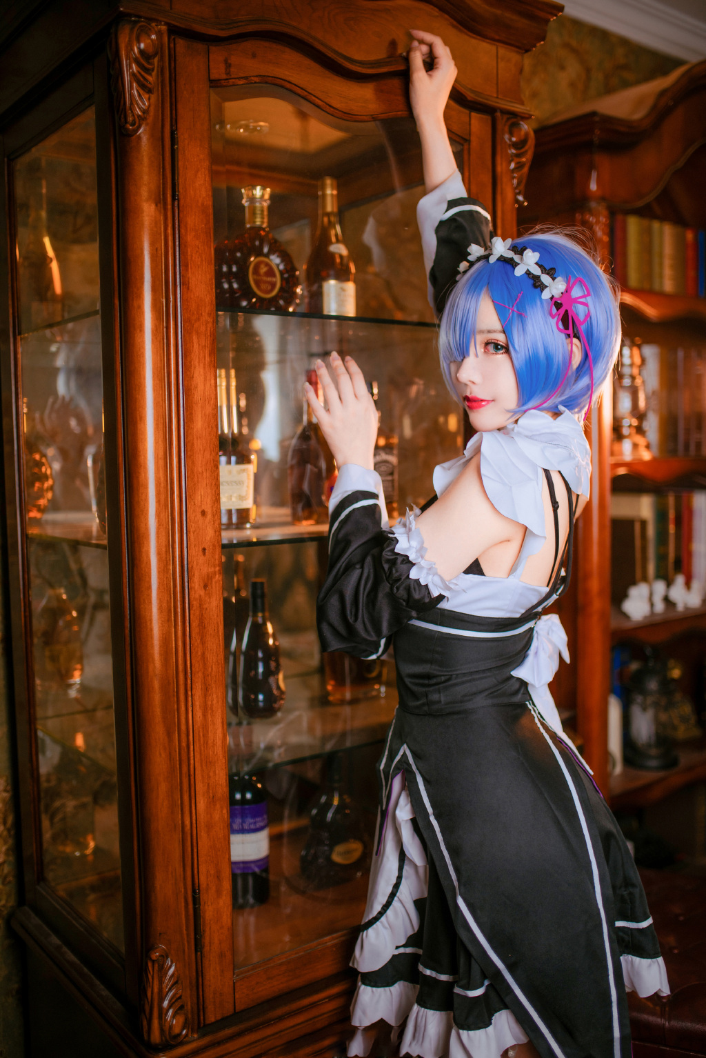 敲可爱哒nico酱蕾姆cosplay8