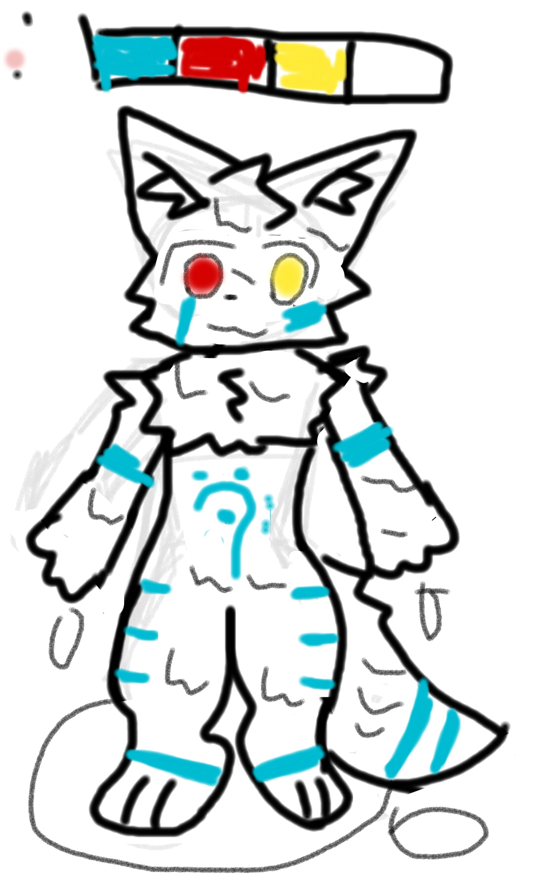 第二只设子,是一只白胶兽.