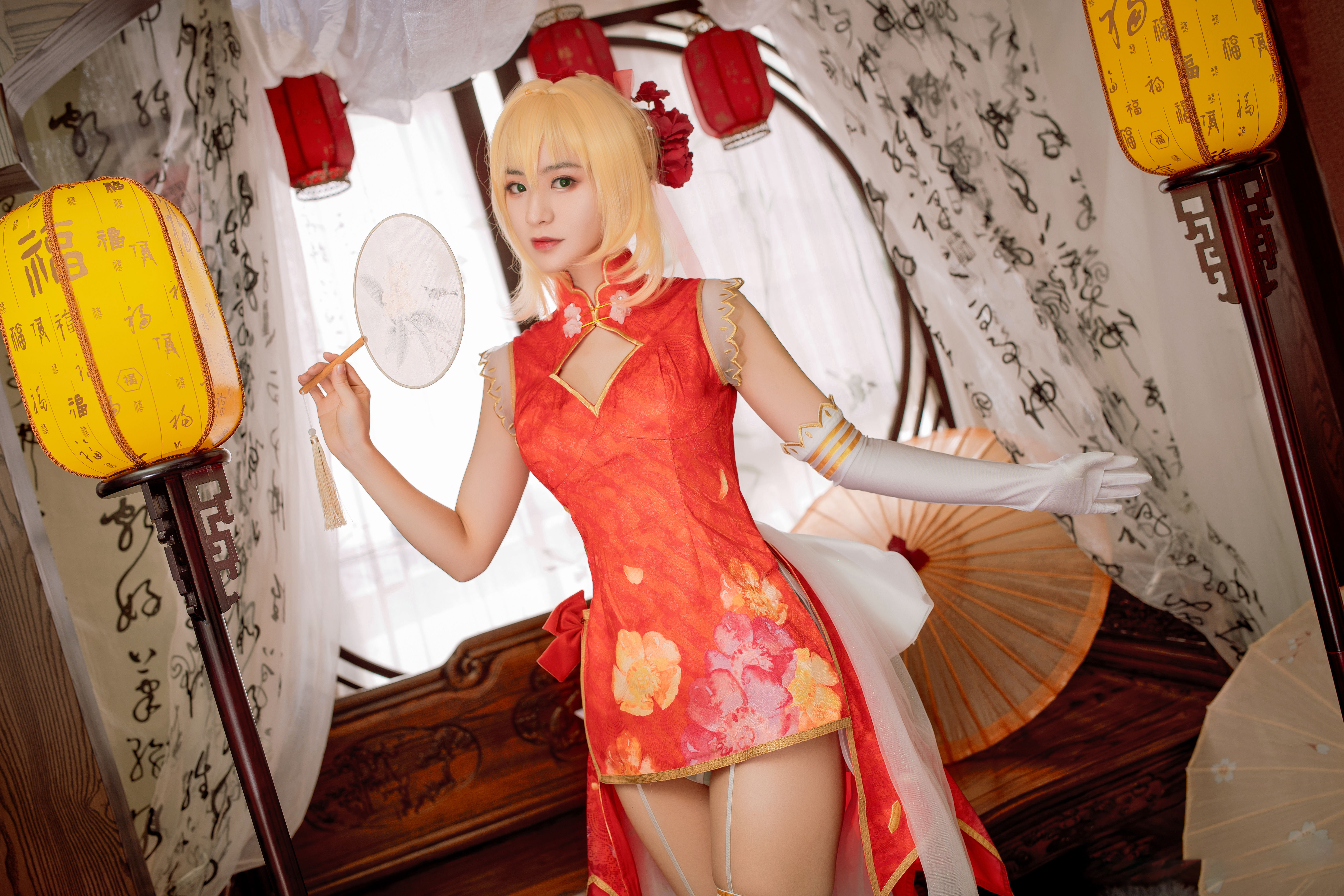 冥戏_CatN cosplay fate/grandorder尼禄旗袍2