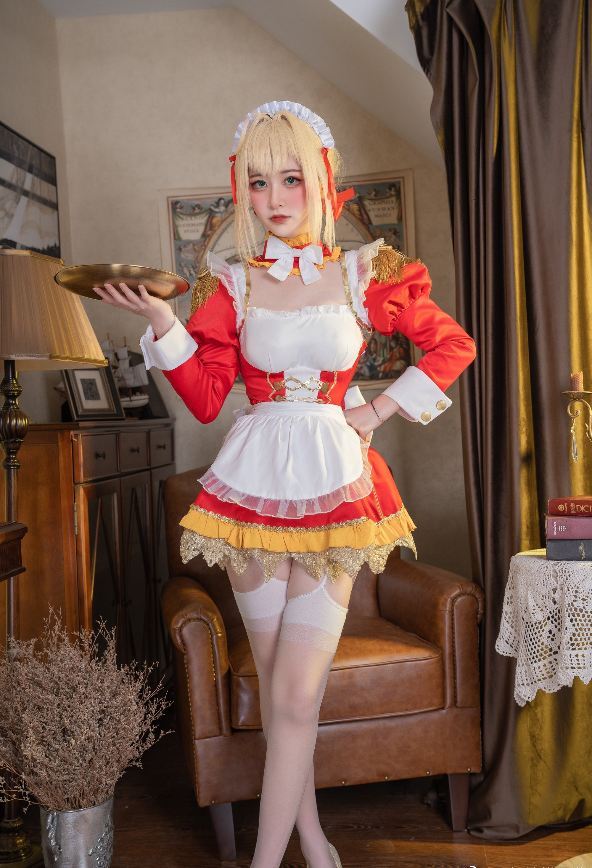 暴打柠檬骨酱FGO尼禄cosplay1