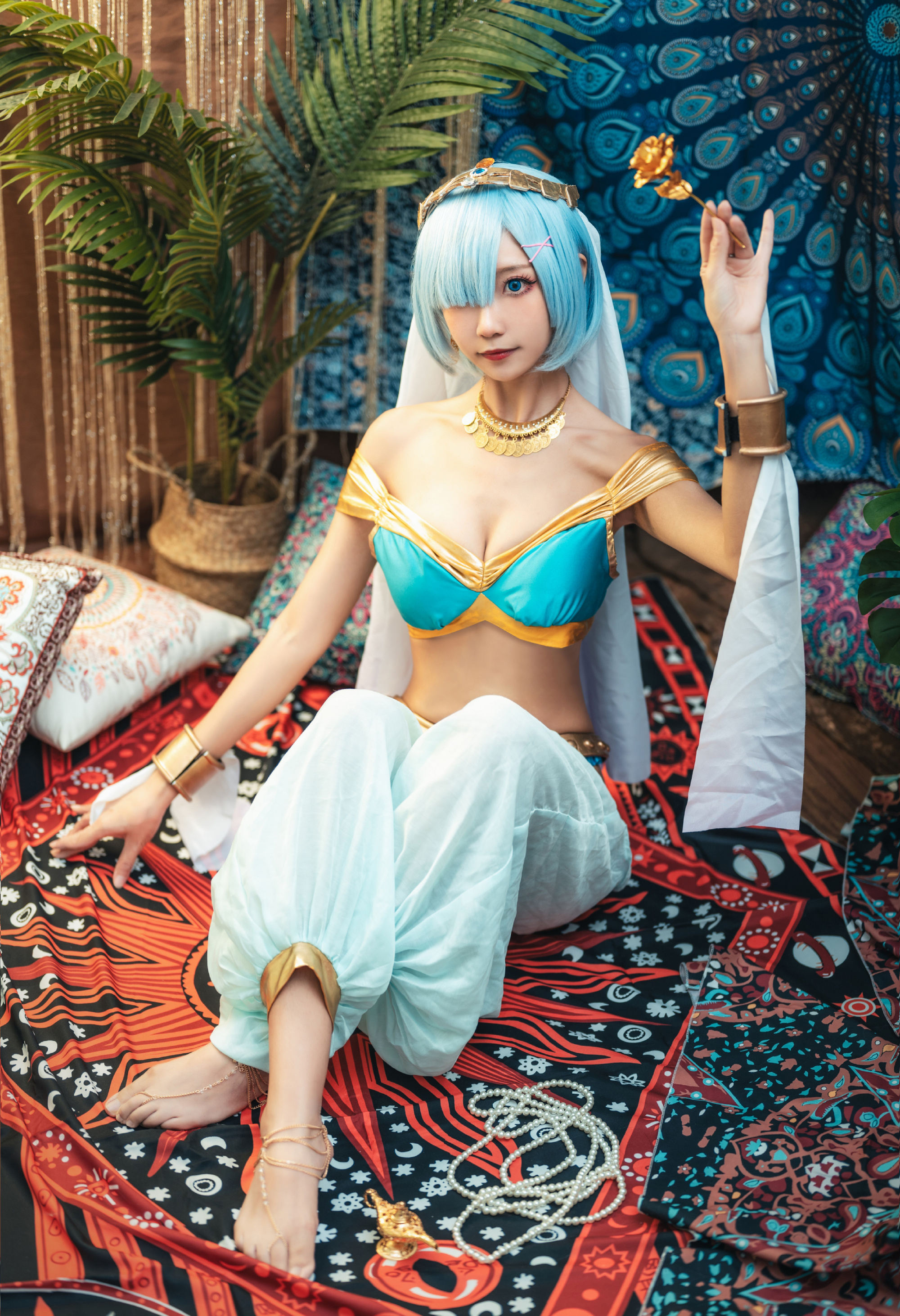 是粽粽子吖蕾姆舞娘cosplay7