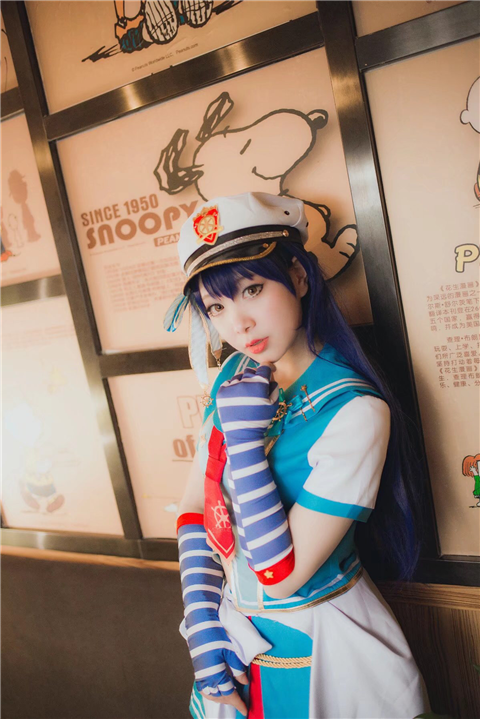 圆滚滚的小H CosPlay LoveLive园田海未5