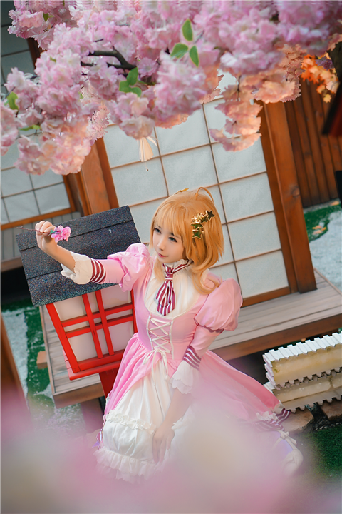 芷玖冉魔卡少女樱同人洋装Cosplay4