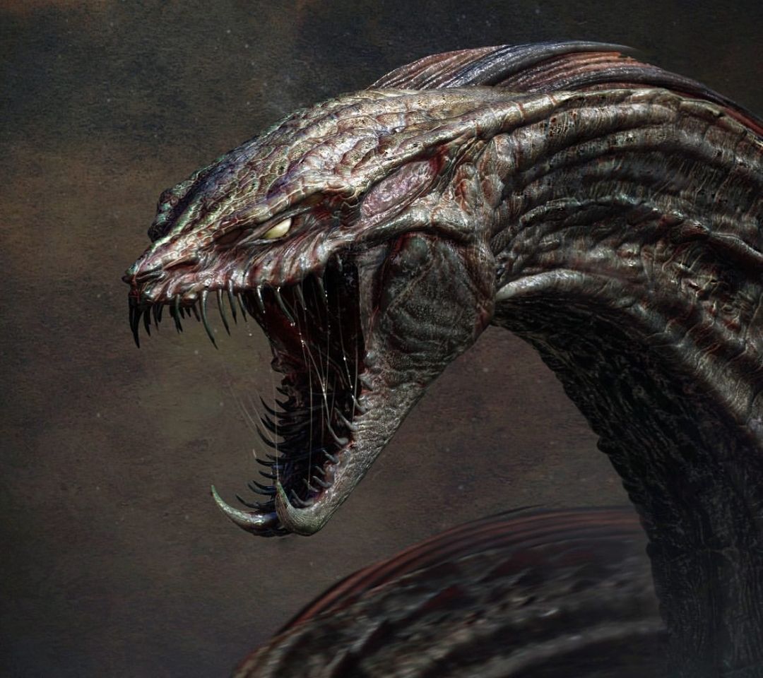 哥斯拉# #金刚# #哥斯拉大战金刚# #怪兽# #电影概念设计# 鸣蛇(诺祖