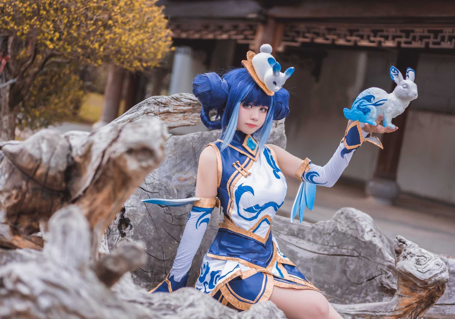 茯苓茯苓叶V英雄联盟青花瓷拉克丝CosPlay6