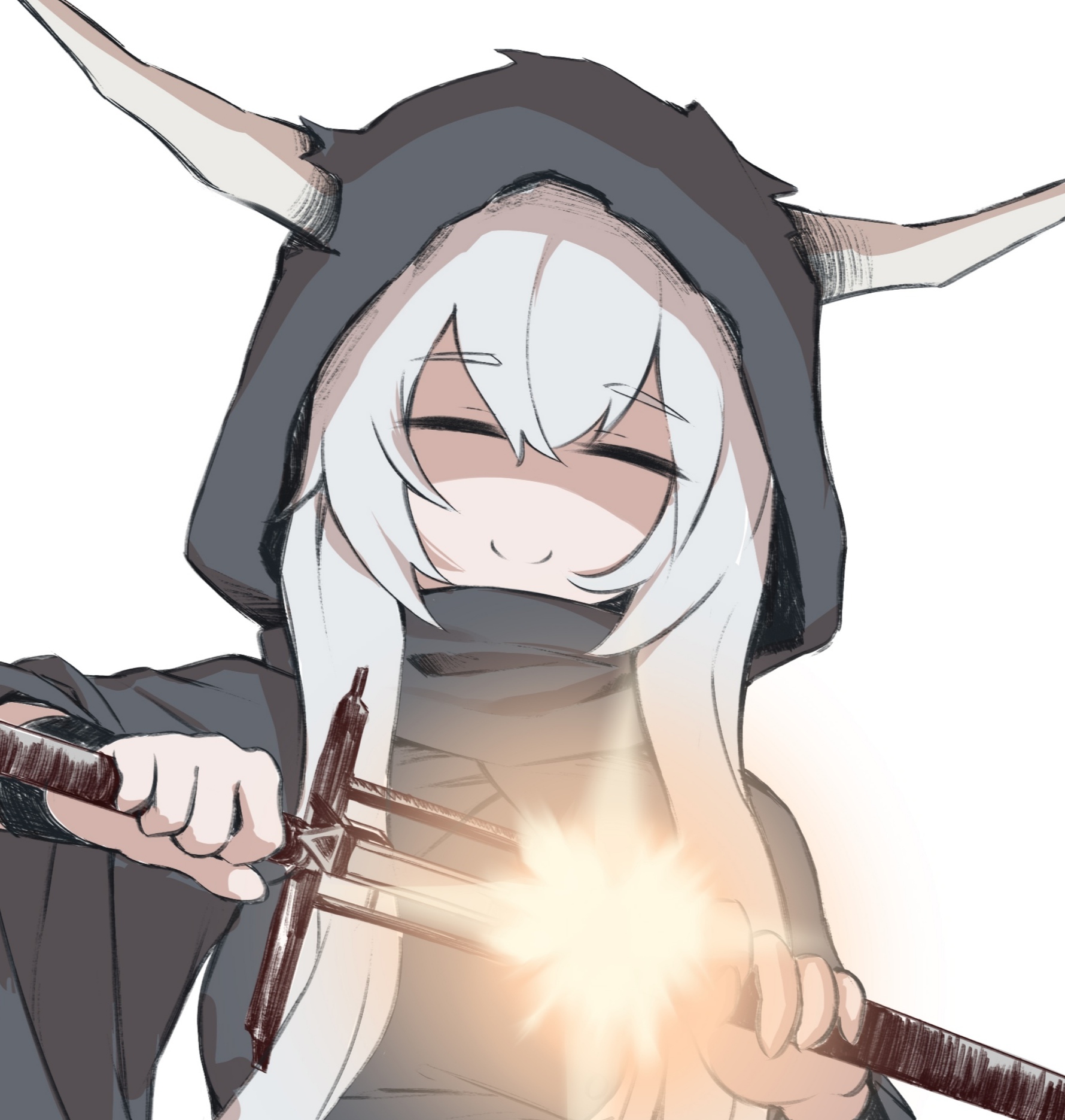 中途摸鱼 闪灵很担心你 准备给你治疗(物理) #明日方舟