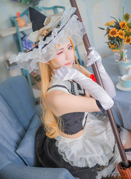 一只郁_可爱_凛CosPlay东方同人雾雨魔理沙