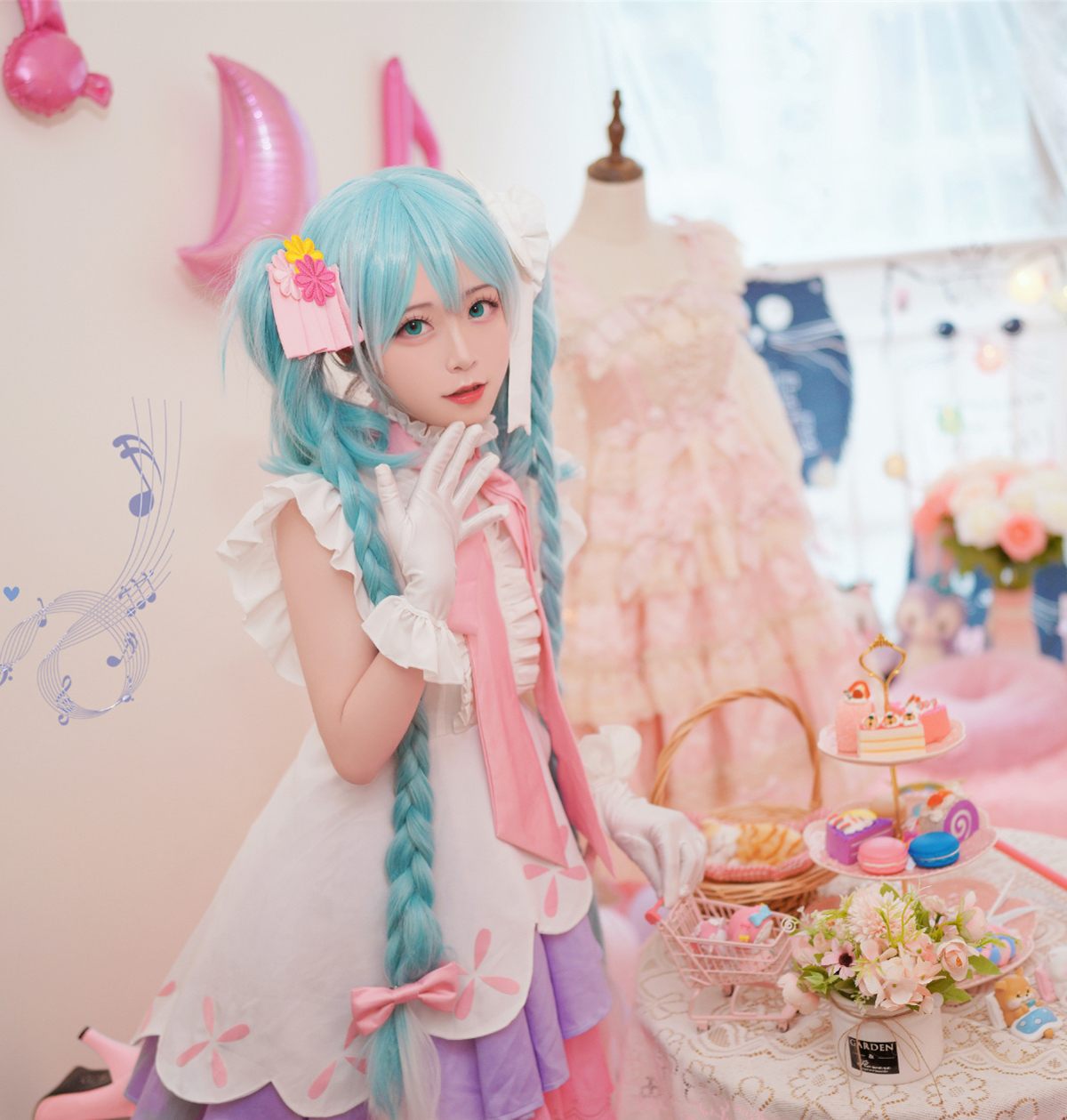 洛城雪Yuki初音未来长发公主cosplay4