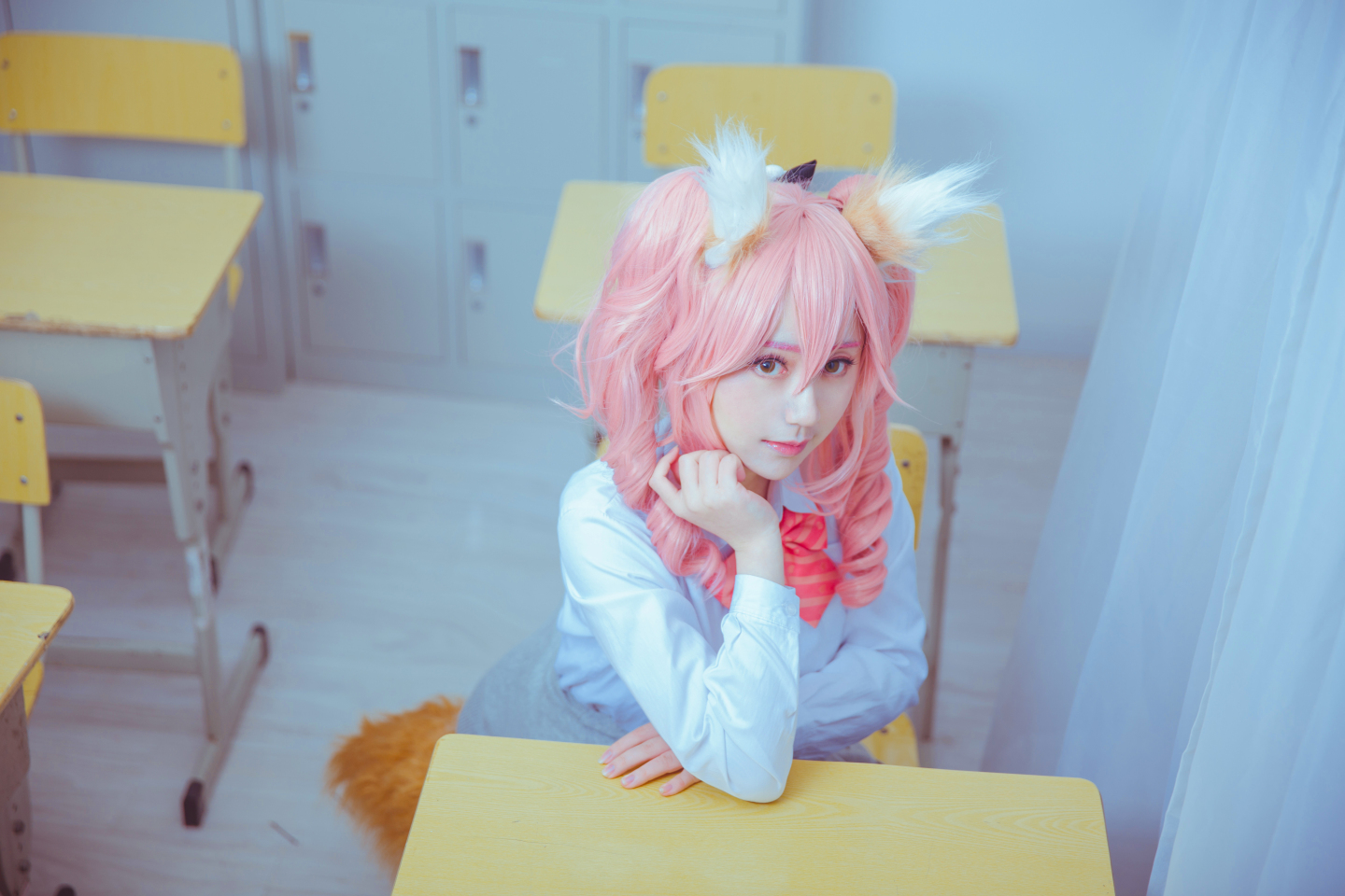 雪殇玉藻前JK制服cosplay5