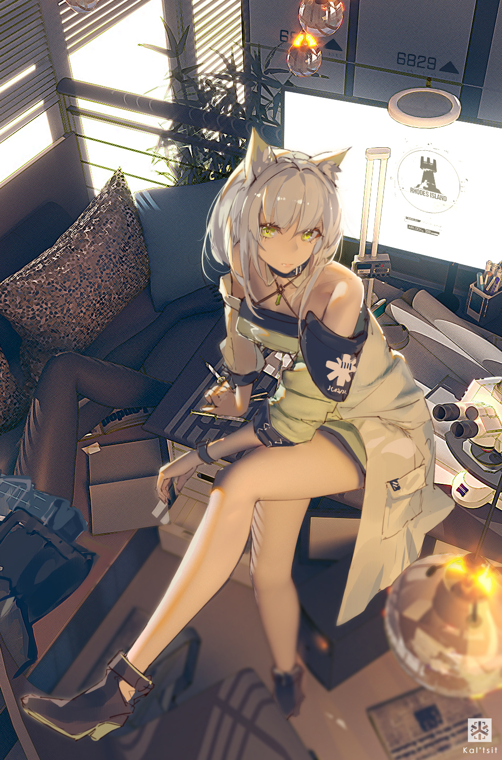 明日方舟##凯尔希#练了[藏狐]
