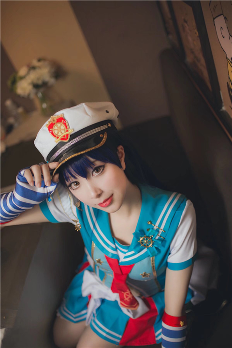 圆滚滚的小H CosPlay LoveLive园田海未3