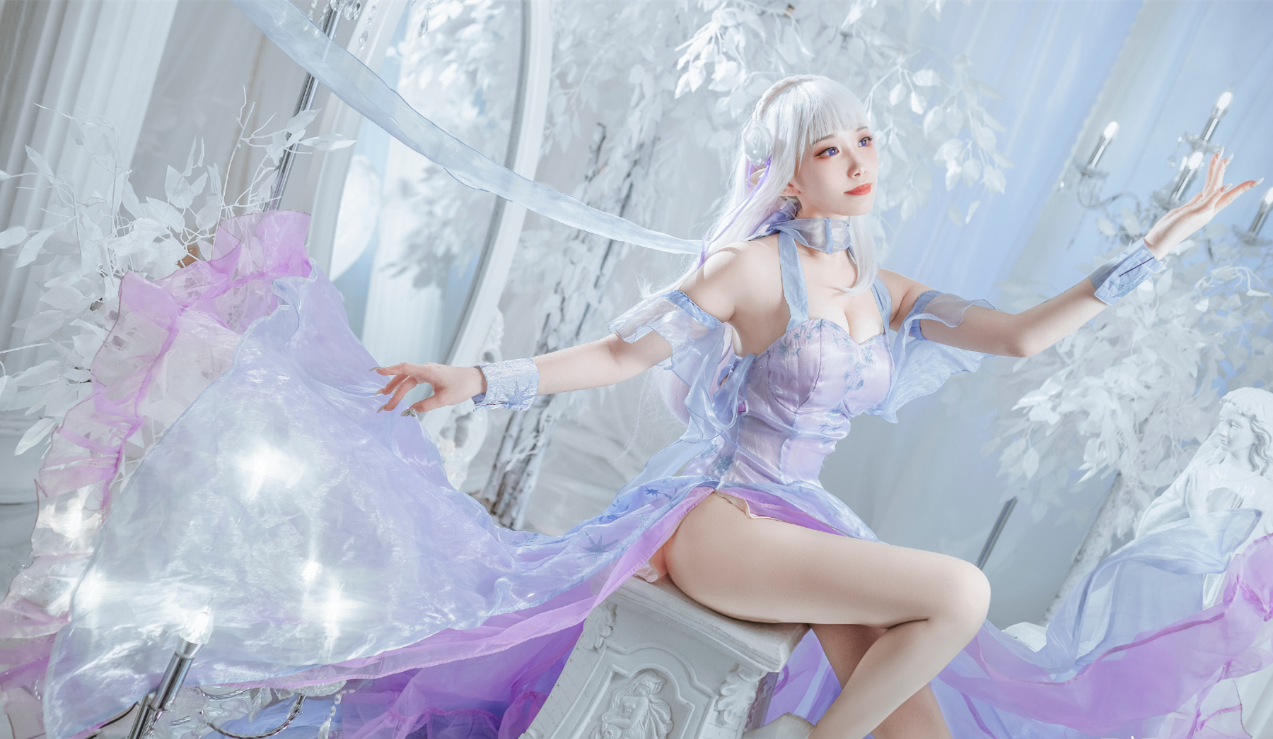 玥颜Queen艾米莉亚水晶礼服Cosplay10