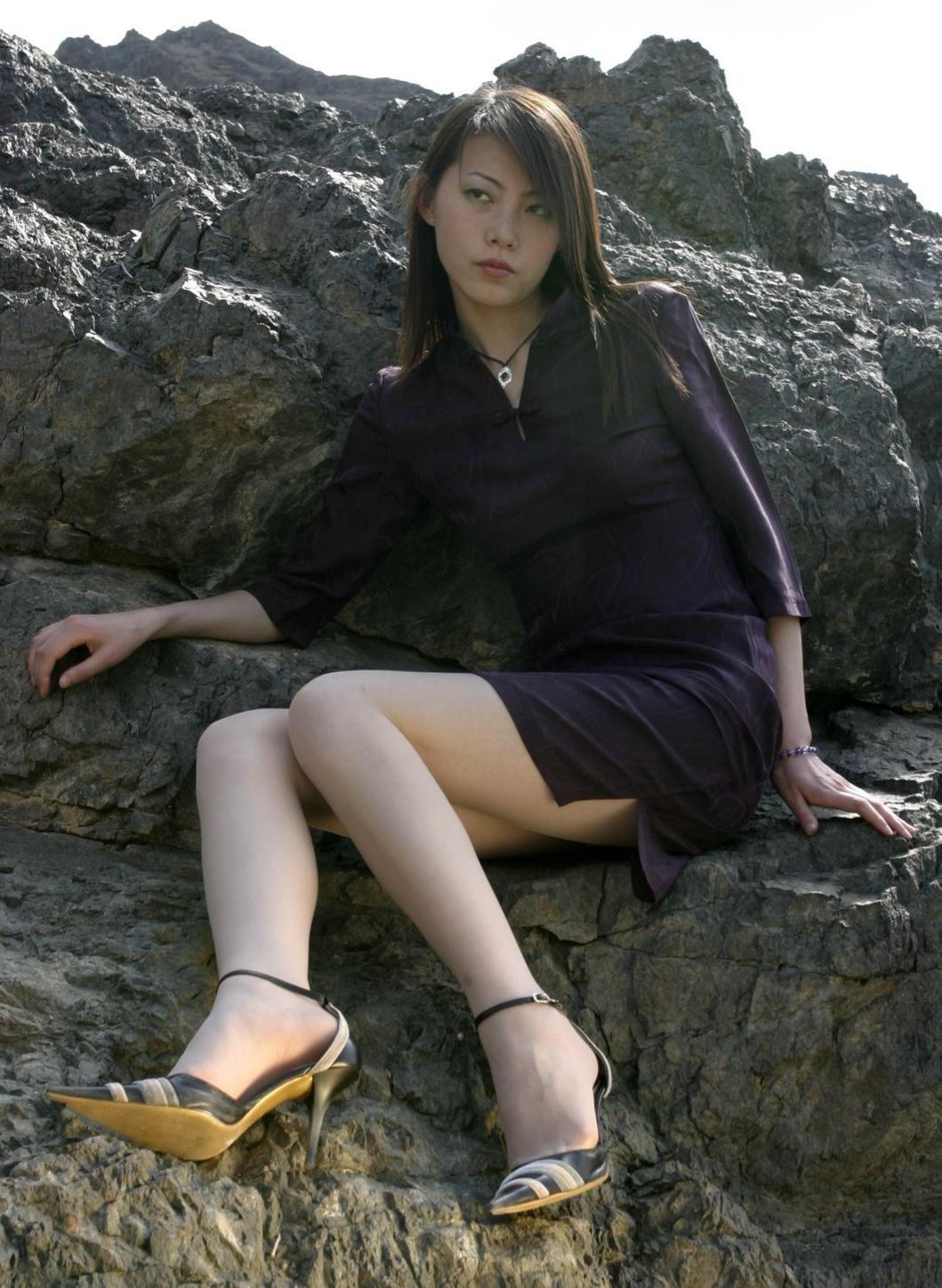 中国高跟美腿名模康琳的写真合集3