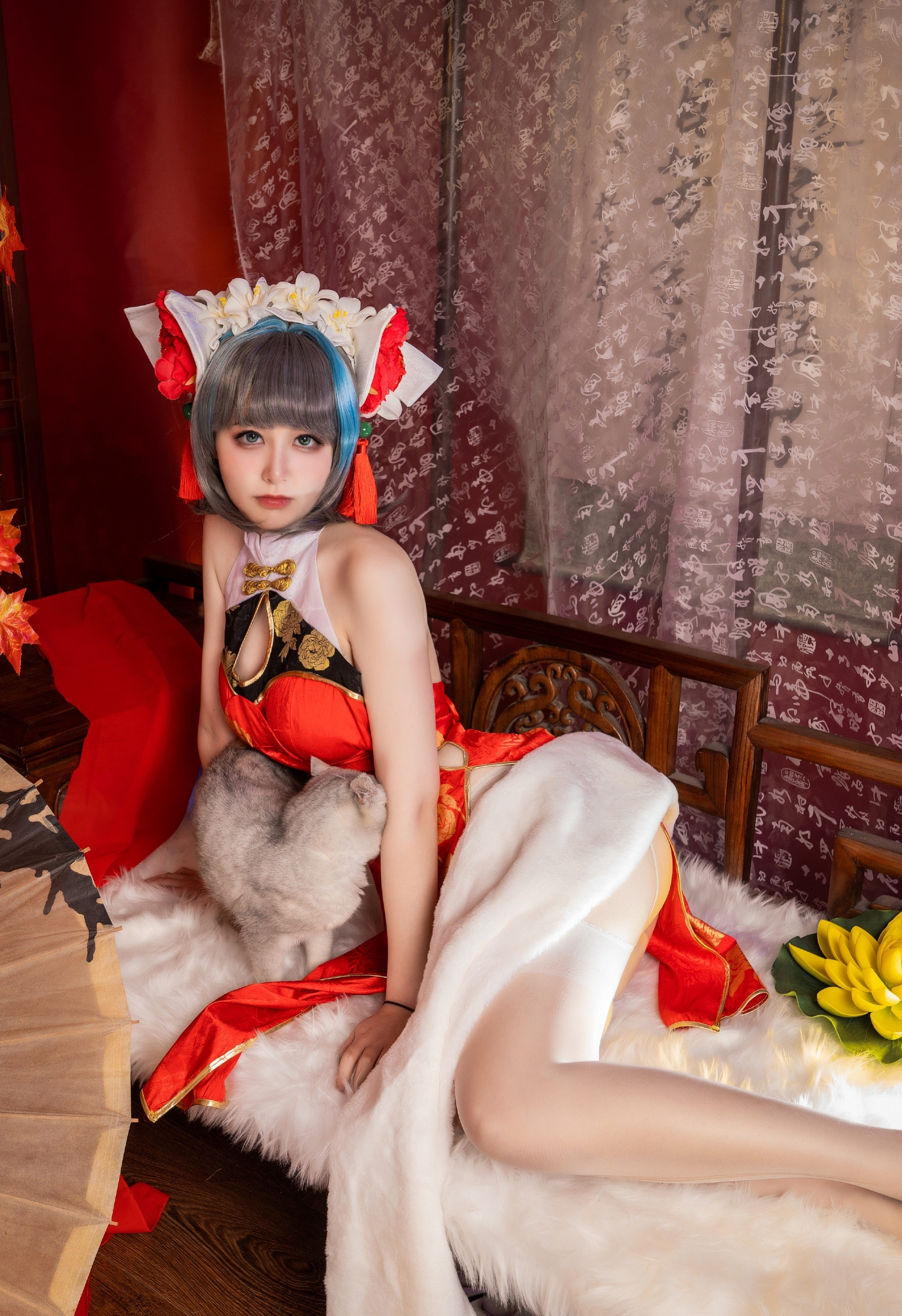 暴打柠檬骨酱碧蓝航线柴郡cosplay7