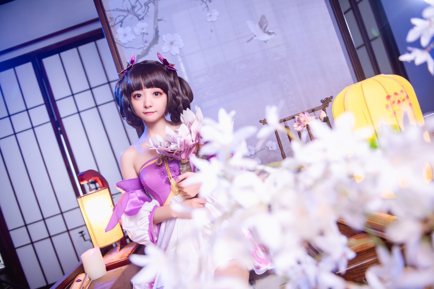 蓝裳小乔丁香结CosPlay8