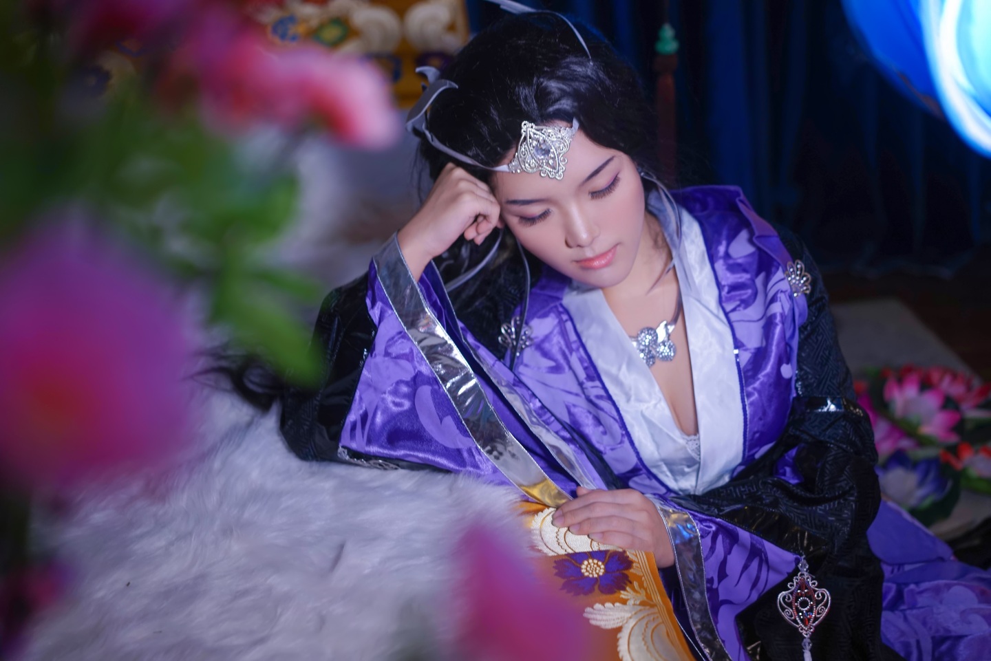 月潋寒殇剑网三万花秦风花姐cosplay5