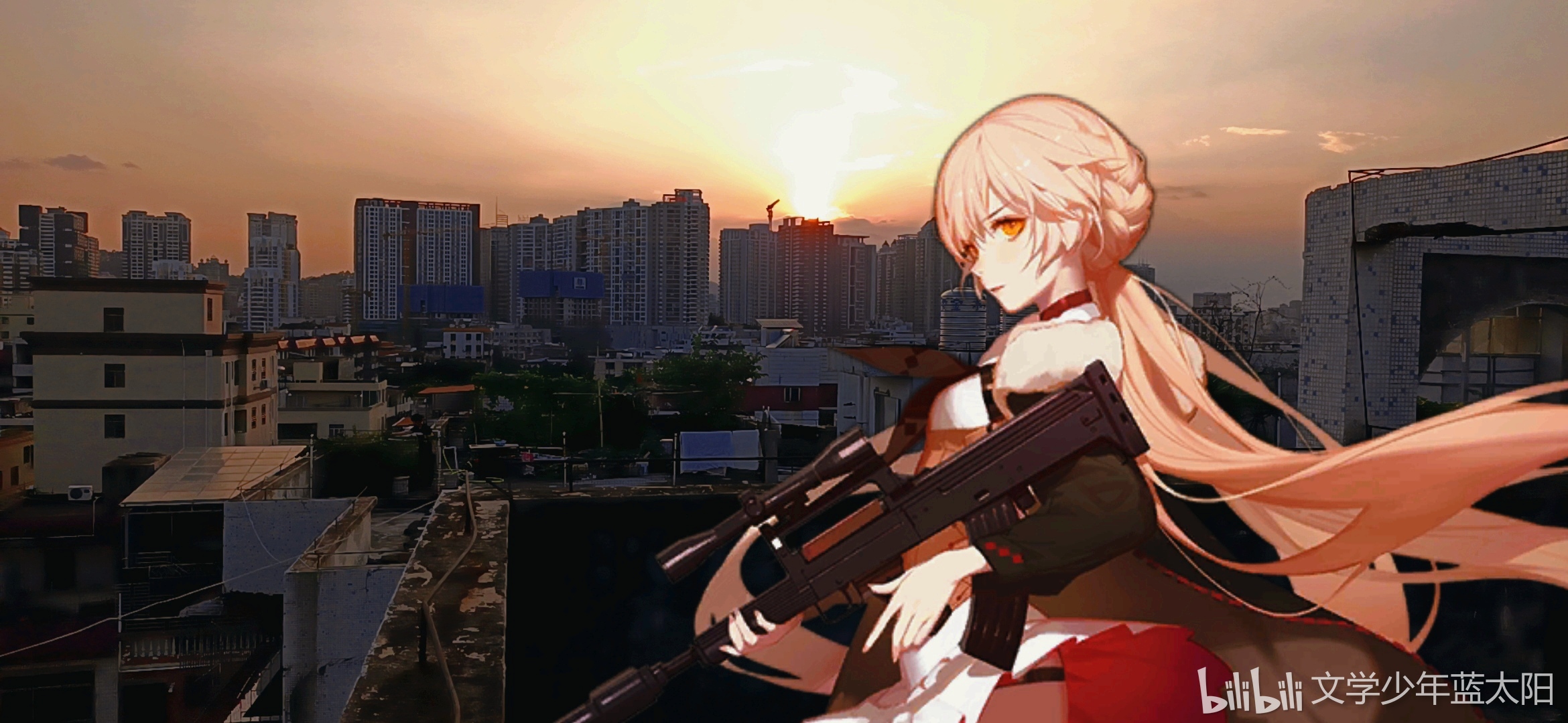 少女前线#ots-14:指挥官,雨后的夕阳好美呀!