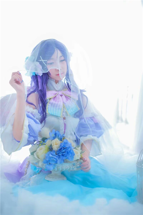 啪啪BigDevil LoveLive东条希白色情人节觉醒cosplay7