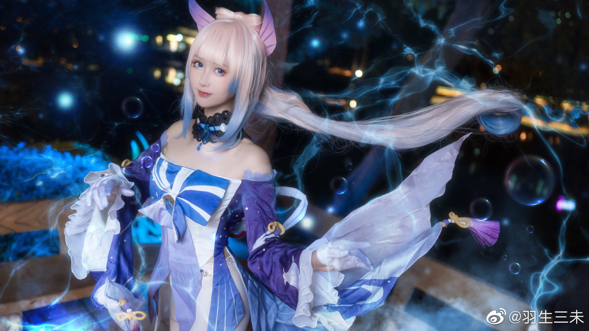 cos主题日# #夏日清凉季# #原神#  珊瑚宫心海cos正片浏览:5484收藏