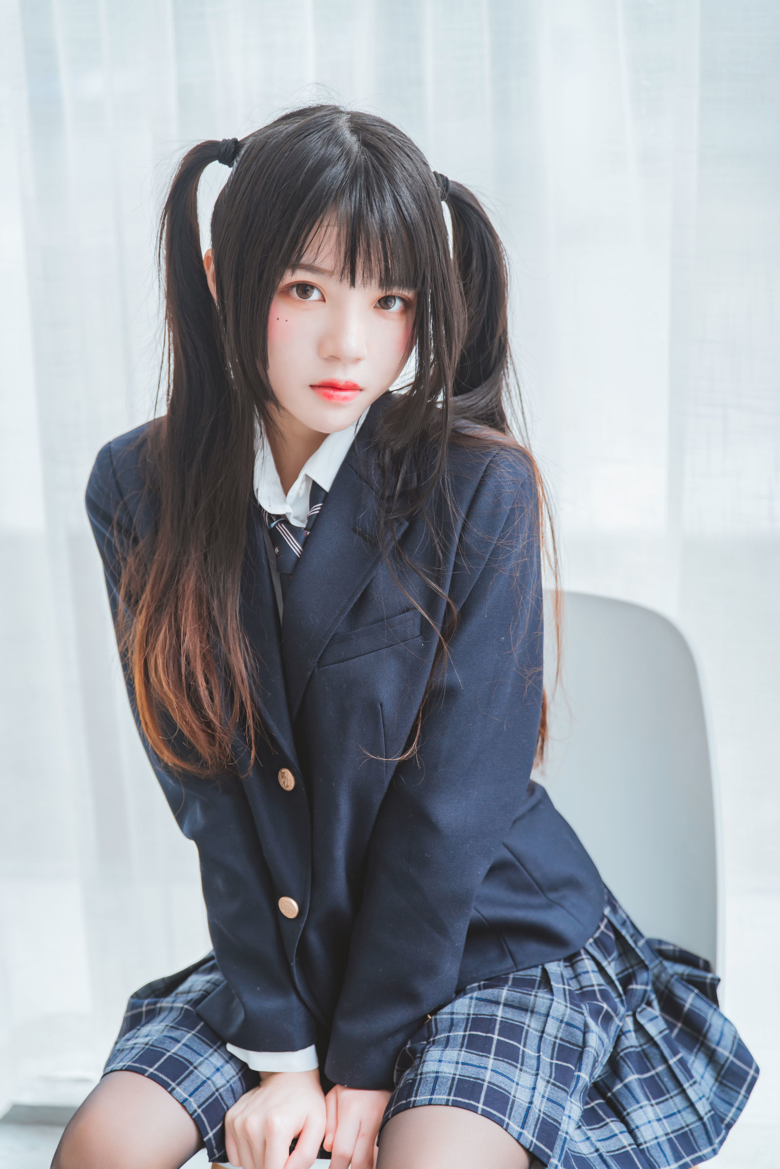 桜桃喵#jk制服 当#壁纸#吧,别多想.