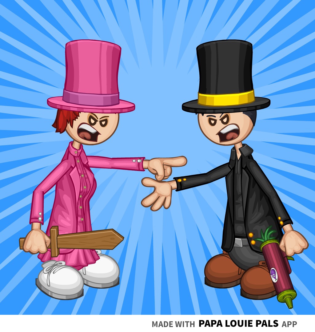 亨利火柴人##papa louie pals# *这幅漫画是"礼帽帮内战"结局的还原