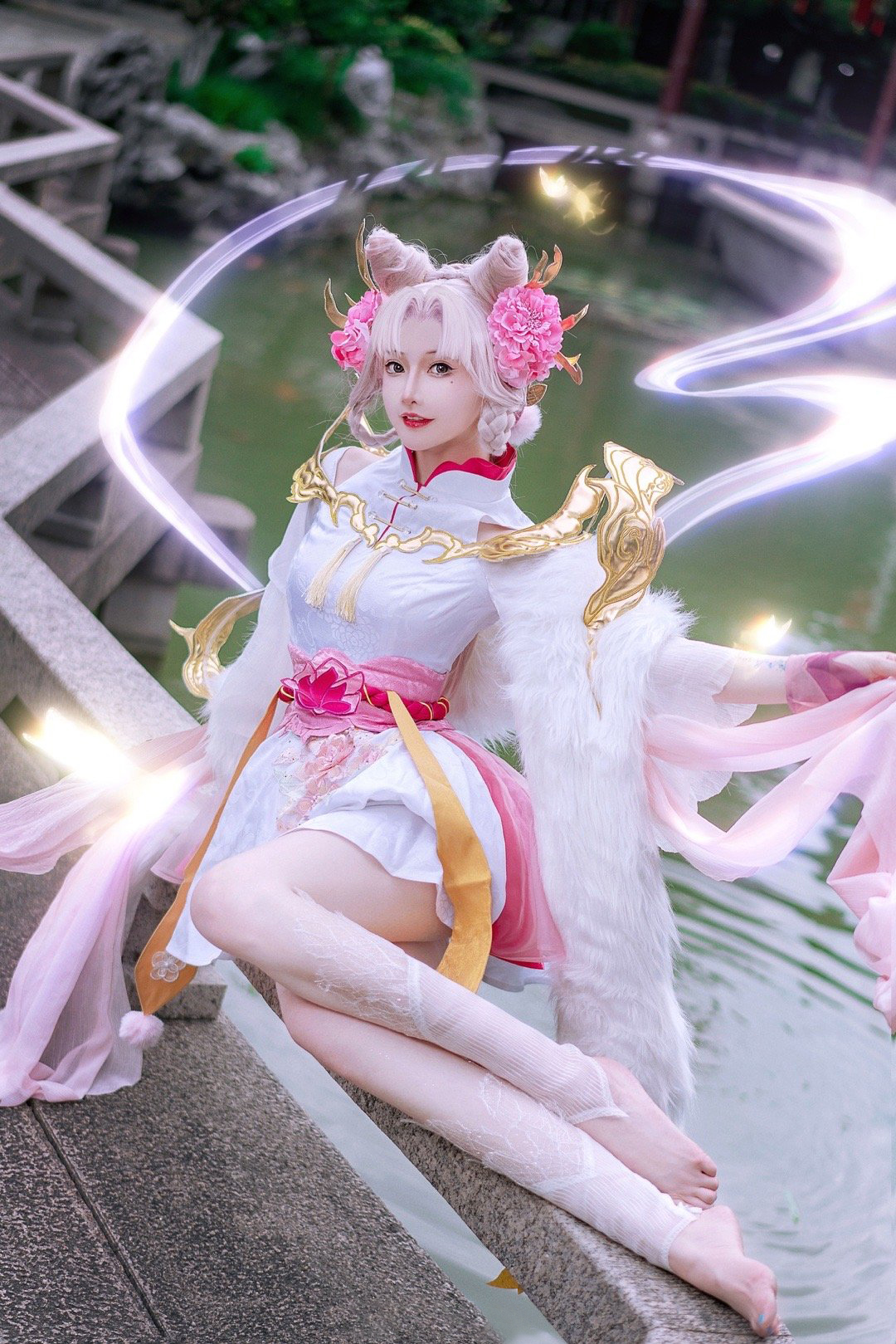 露兒大魔王王者荣耀嫦娥拒霜思CosPlay9